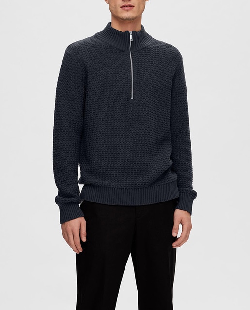 Imagen 0 de Jersey de hombre con media cremallera 100% algodón