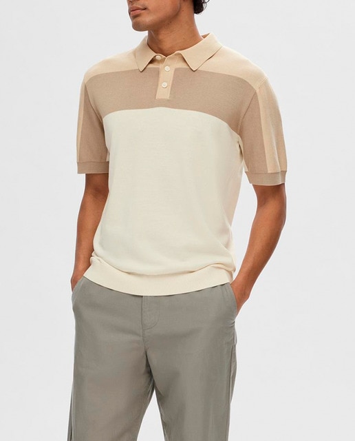 Imagen 0 de Polo de hombre de punto manga corta