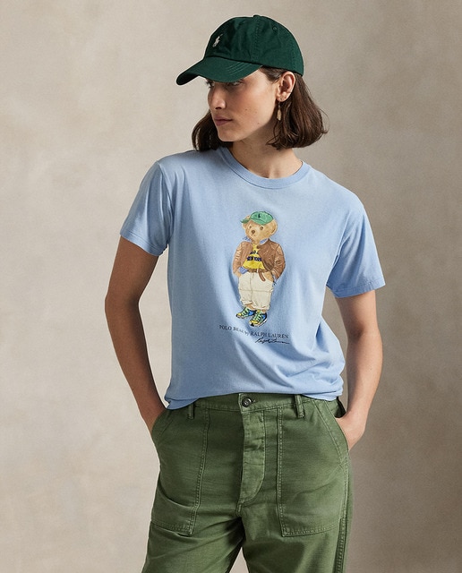 Imagem 0 de T-shirt de Algodão com Polo Bear