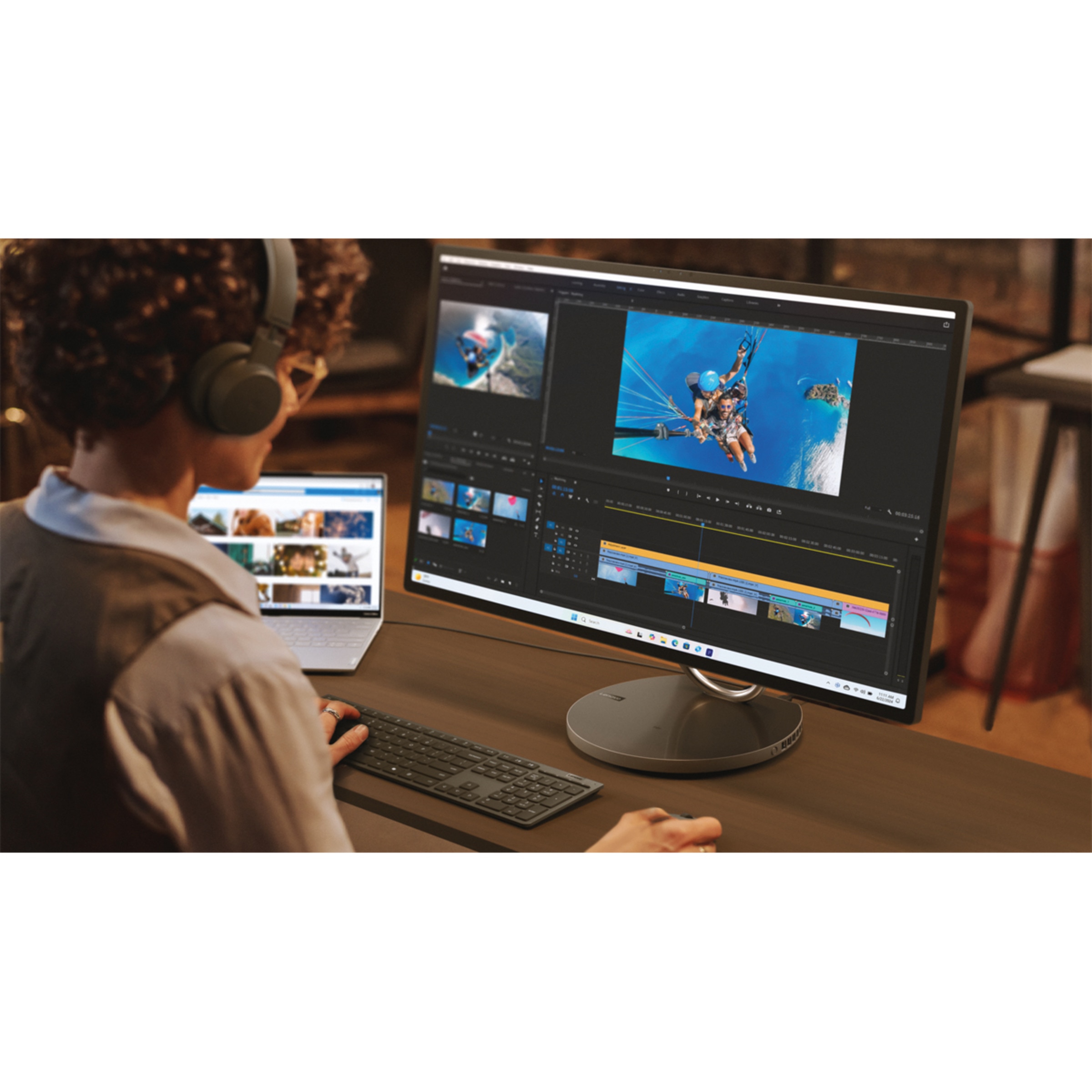 All in One Lenovo Yoga AIO 32ILL10, Intel Core Ultra 7-258V, 32GB, 1TB SSD, Nvidia GeForce RTX 4050 6GB, 31,5", W11 Gris Tormenta-8