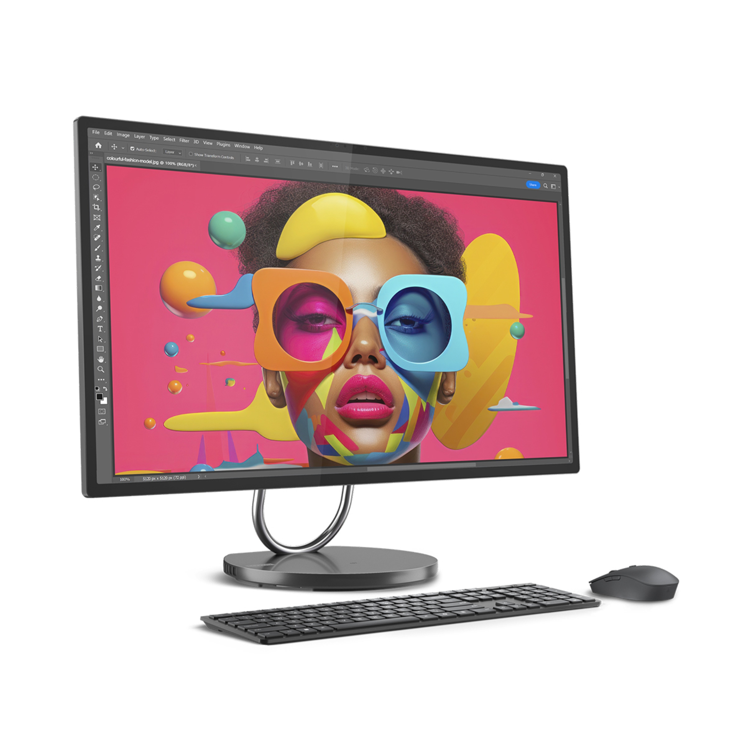 All in One Lenovo Yoga AIO 32ILL10, Intel Core Ultra 7-258V, 32GB, 1TB SSD, Nvidia GeForce RTX 4050 6GB, 31,5", W11 Gris Tormenta-2