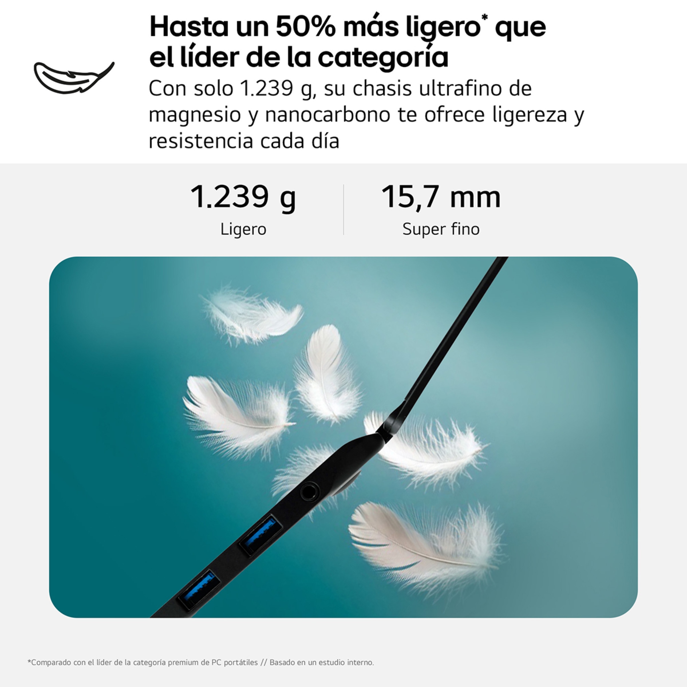 Portátil LG gram 16Z90TL, Intel Core Ultra 5-228V, 16GB, 1TB SSD, 16", W11 Negro-3