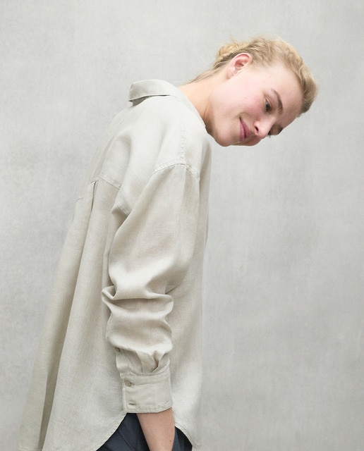 Imagem 0 de Camisa Oversize de Linho