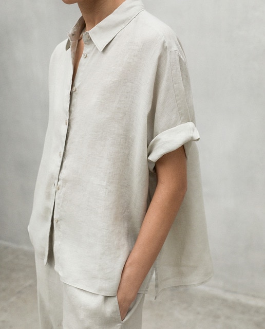 Imagem 0 de Camisa Oversize de Linho