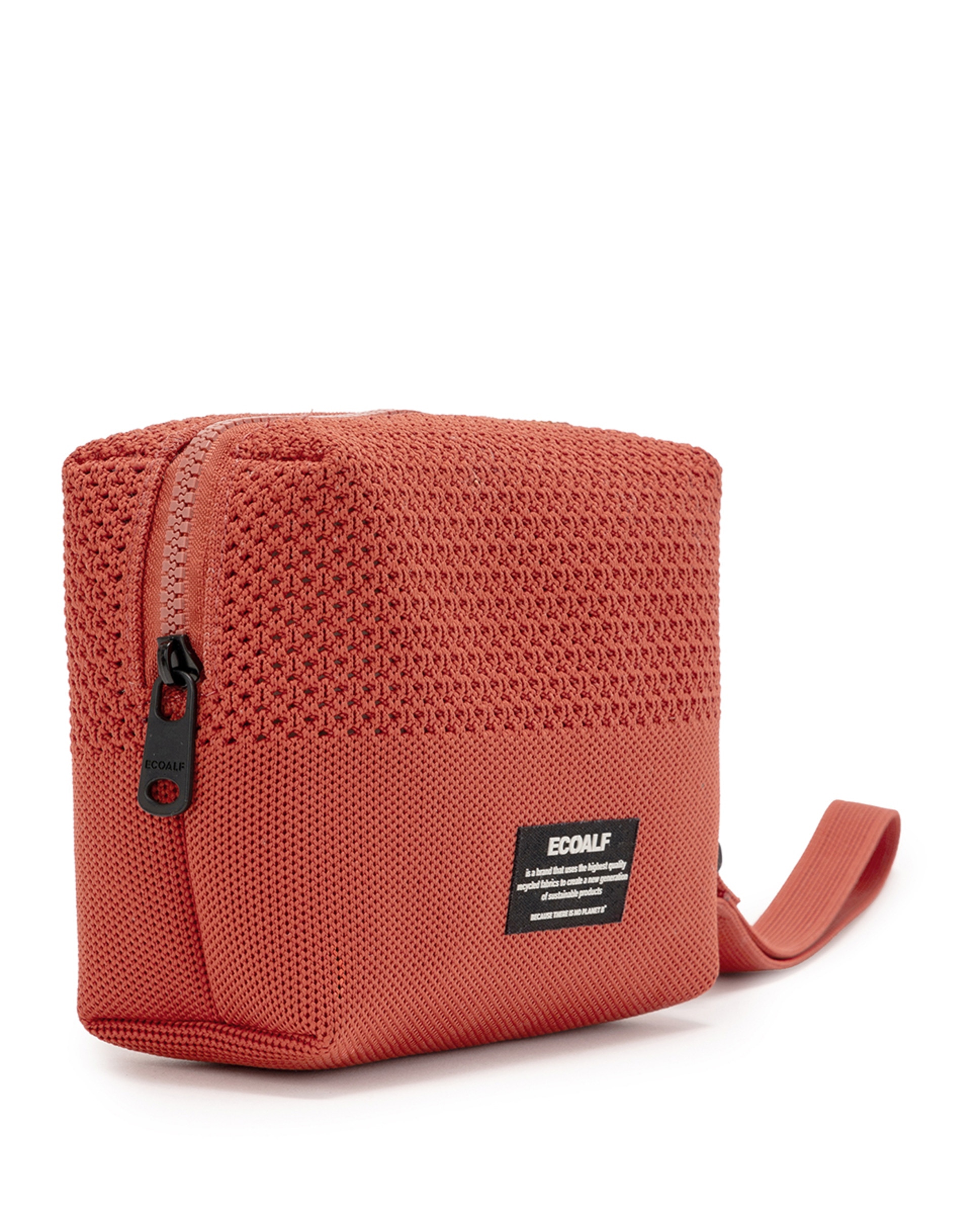 Mala Clutch de Malha com Fecho de Correr Vermelho/Grená-2