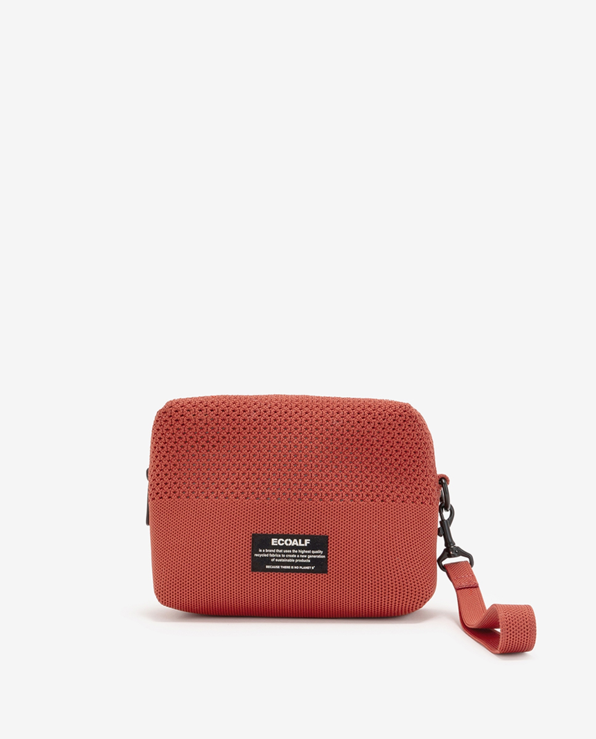 Mala Clutch de Malha com Fecho de Correr Vermelho/Grená-1