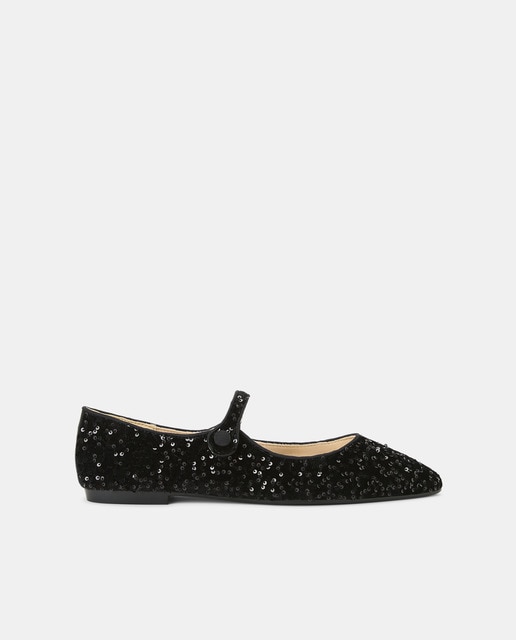 Imagem 0 de Sapatos Rasos com Pulseira com Botão