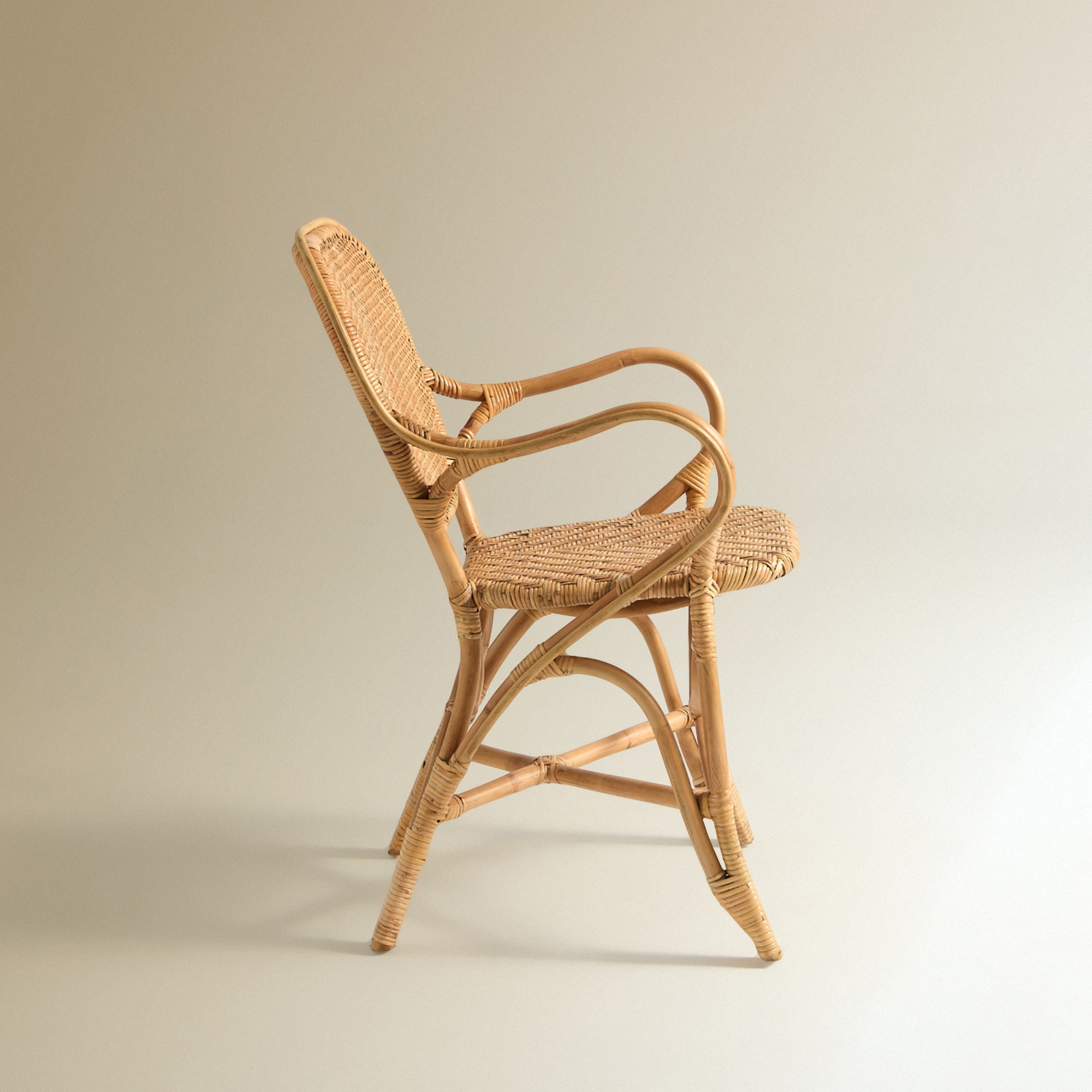 Cadeirão de mesa de rotim Ogan Natural-4