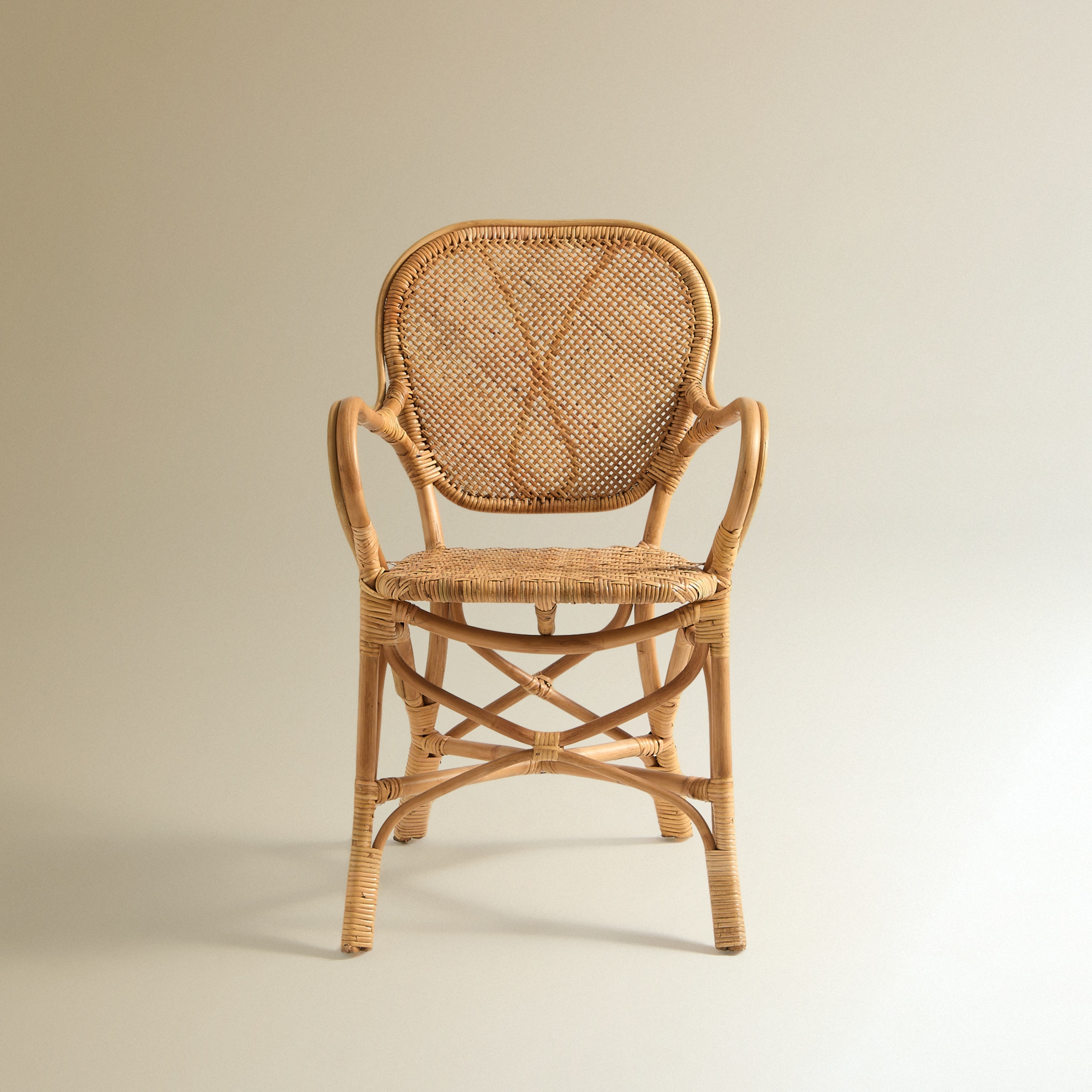 Cadeirão de mesa de rotim Ogan Natural-3
