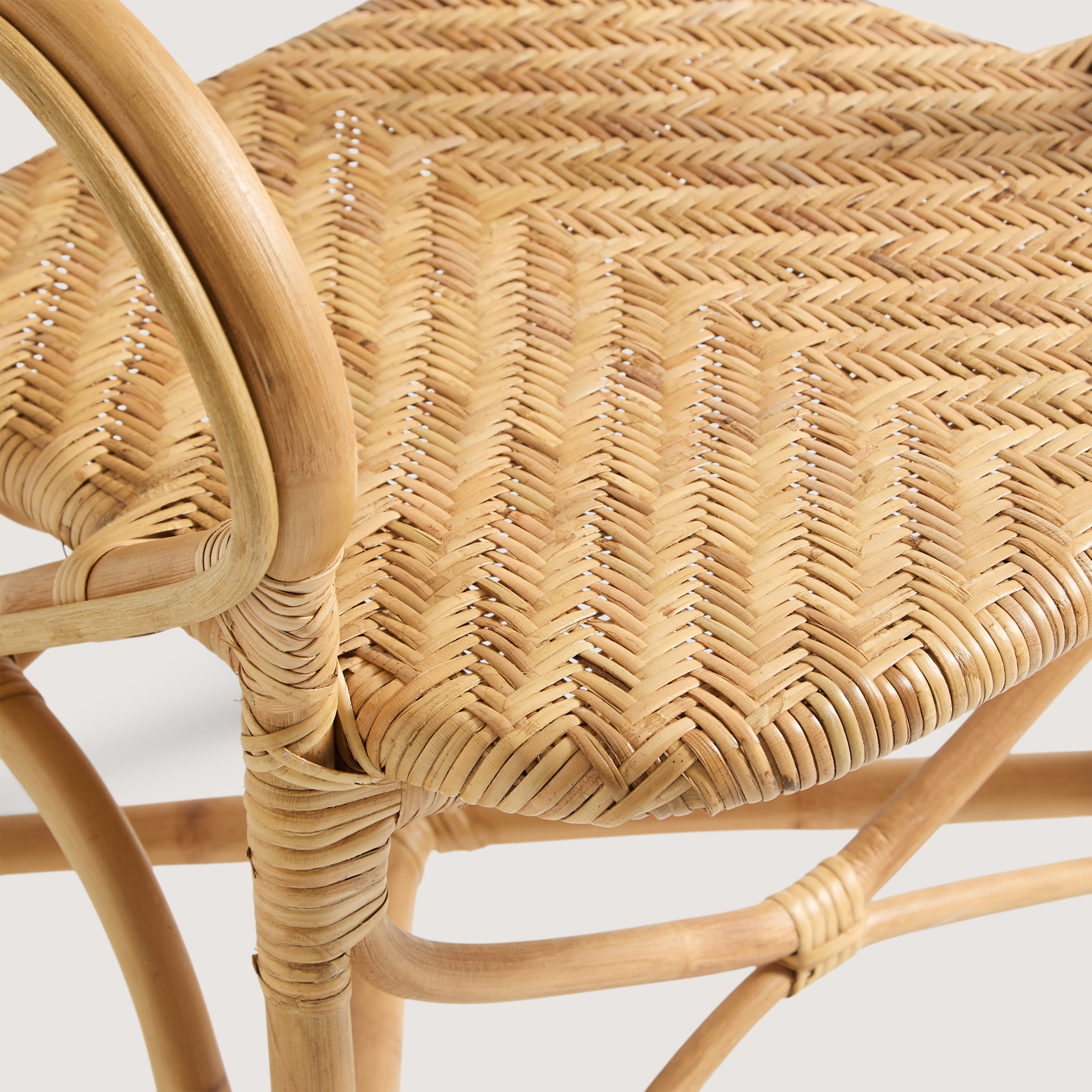 Cadeirão de mesa de rotim Ogan Natural-6