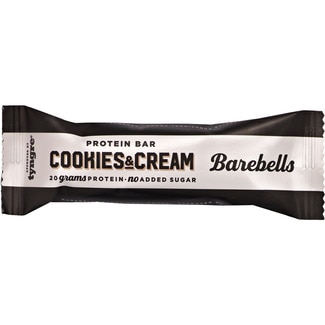 barrita de proteínas sabor cookies & cream sin azúcar añadido envase 55 g - Barebells