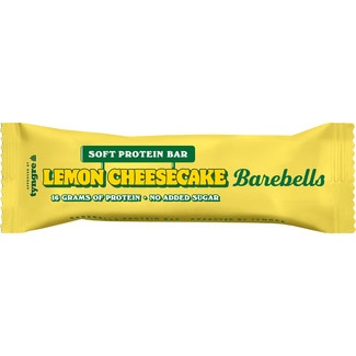 barrita de proteínas suave sabor tarta de queso y limón sin azúcar añadido envase 55 g - Barebells