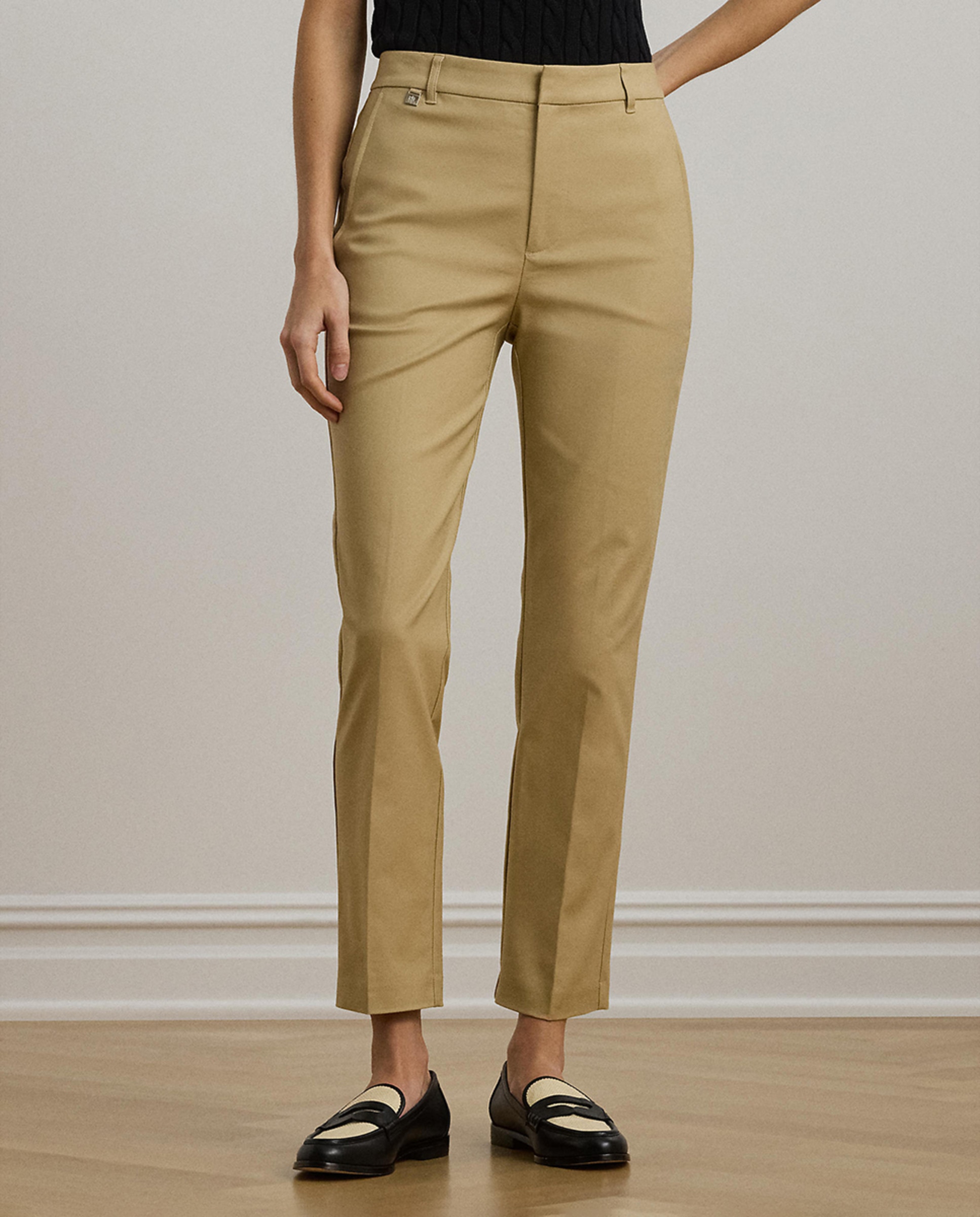 Calças Regular Bege-2