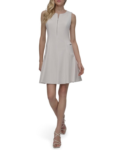 Imagem 0 de Vestido Curto sem Mangas com Fecho de Correr