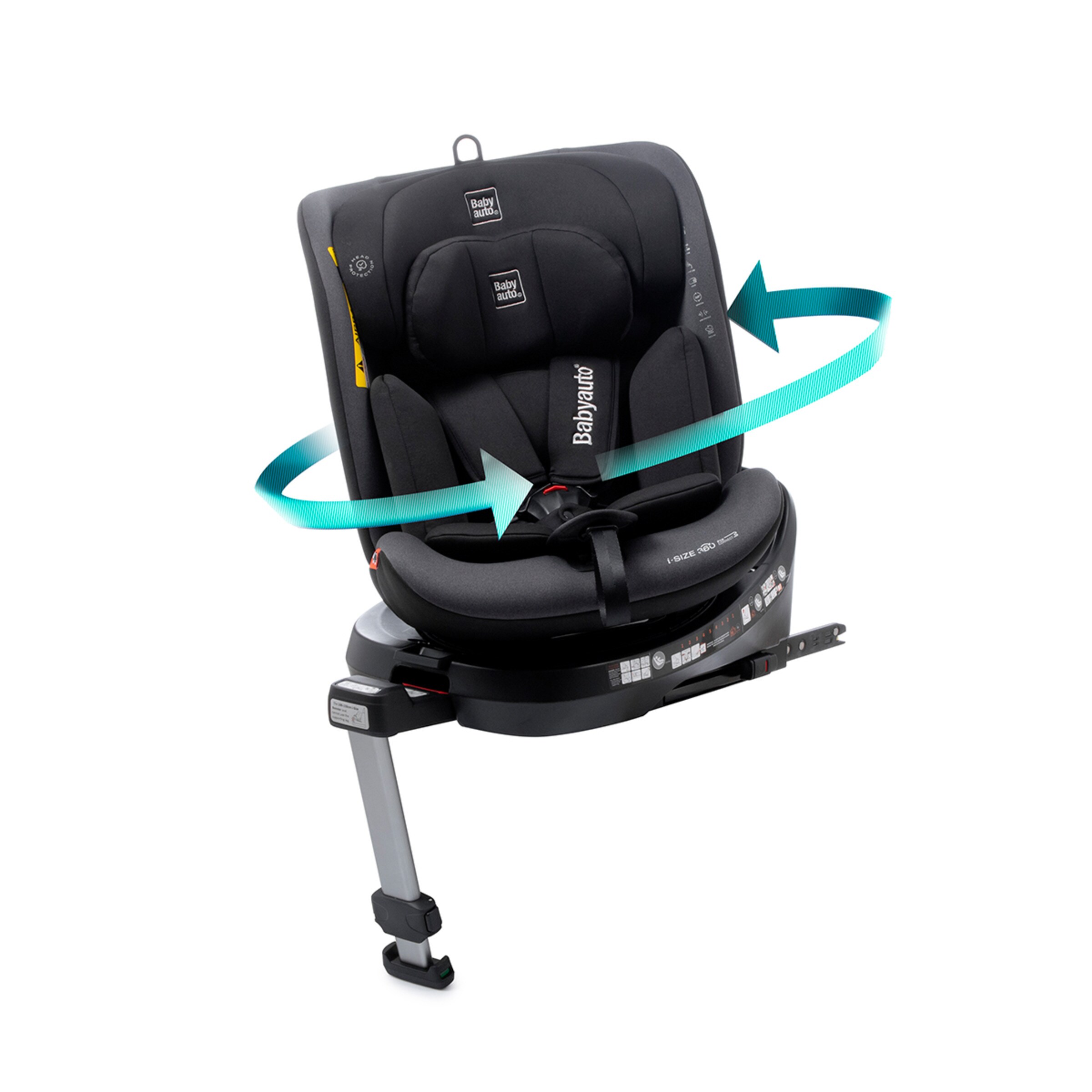 Silla de coche aitana i fix leg support (40-150cm) Negro-2