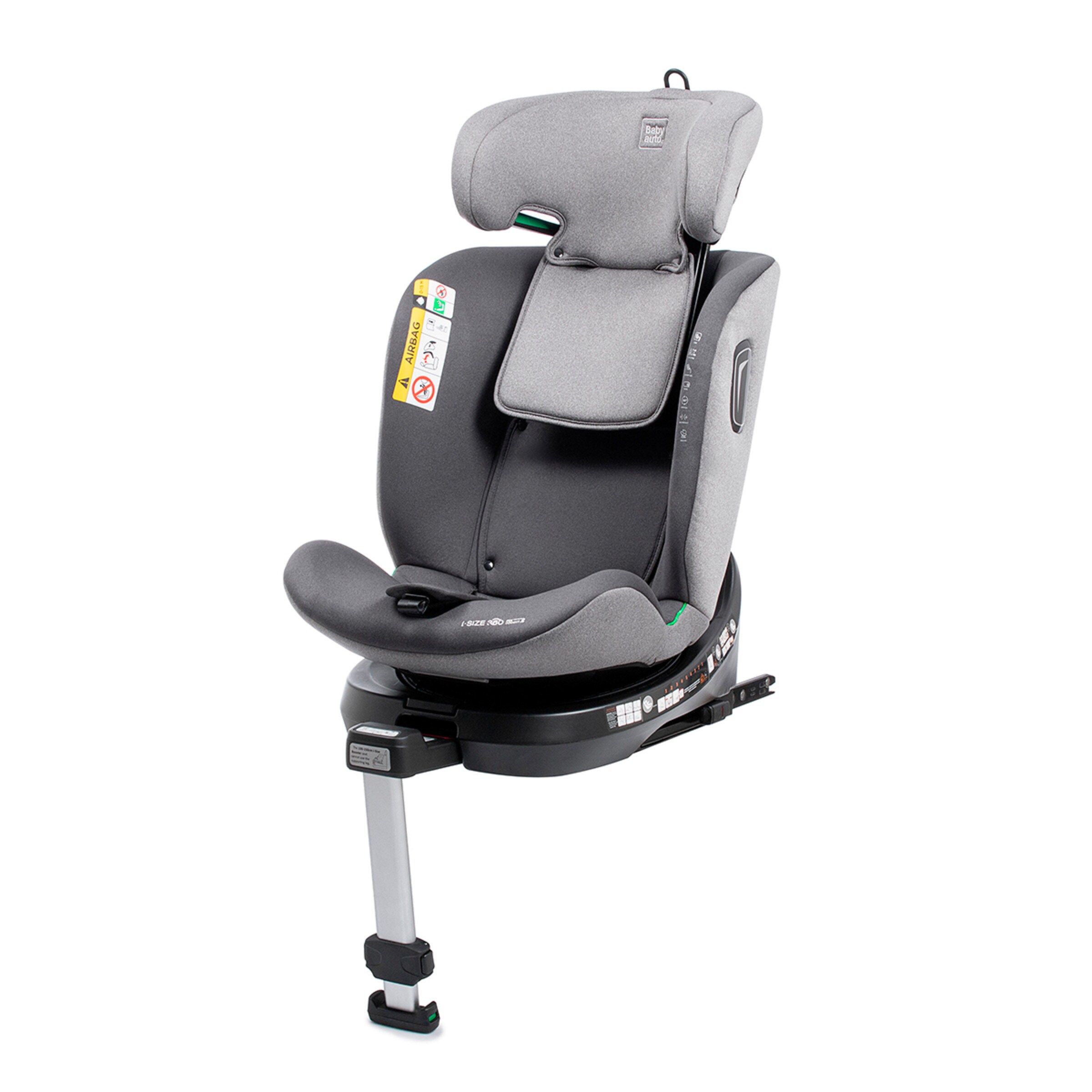 Silla de coche aitana i fix leg support (40-150cm) Gris oscuro-7