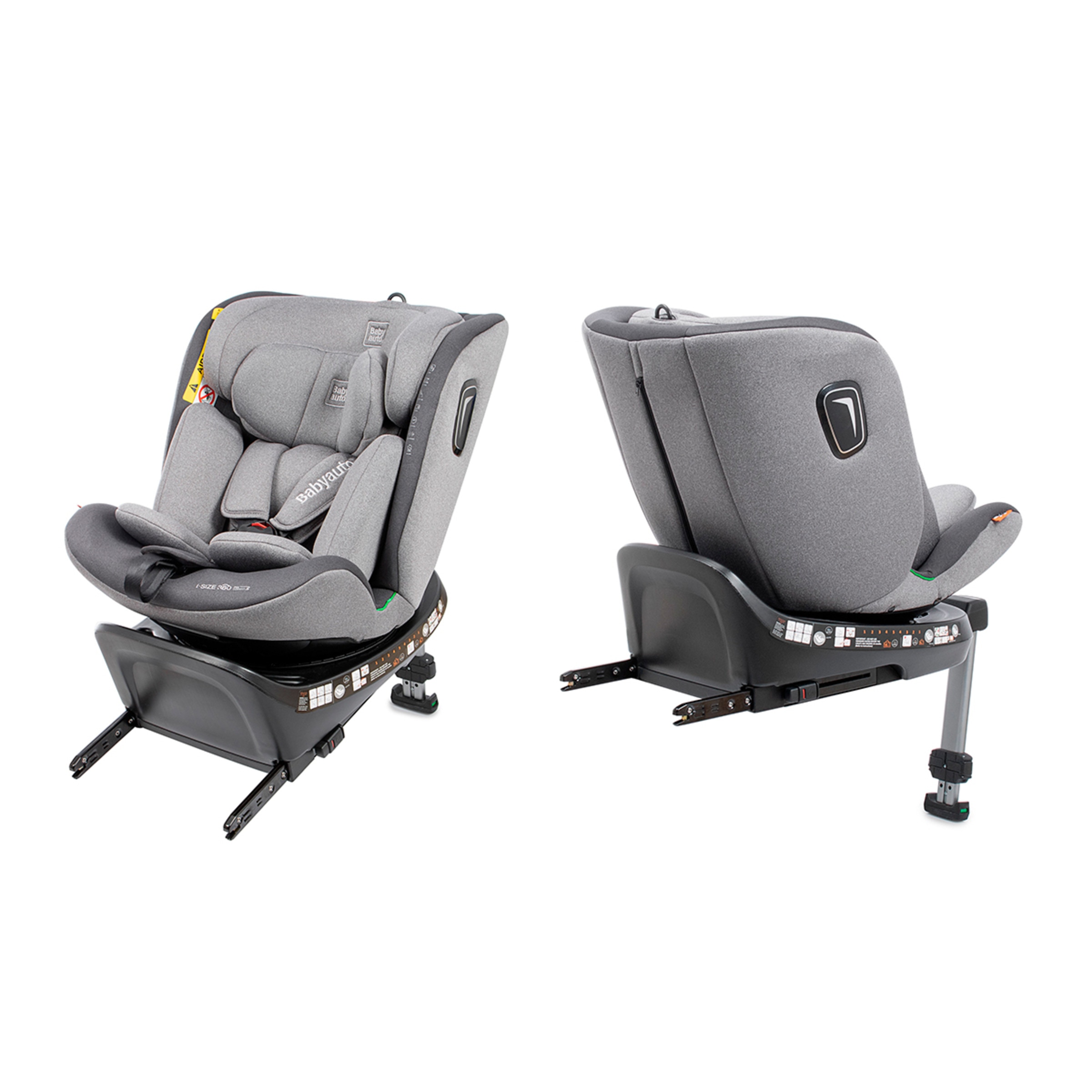 Silla de coche aitana i fix leg support (40-150cm) Gris oscuro-5