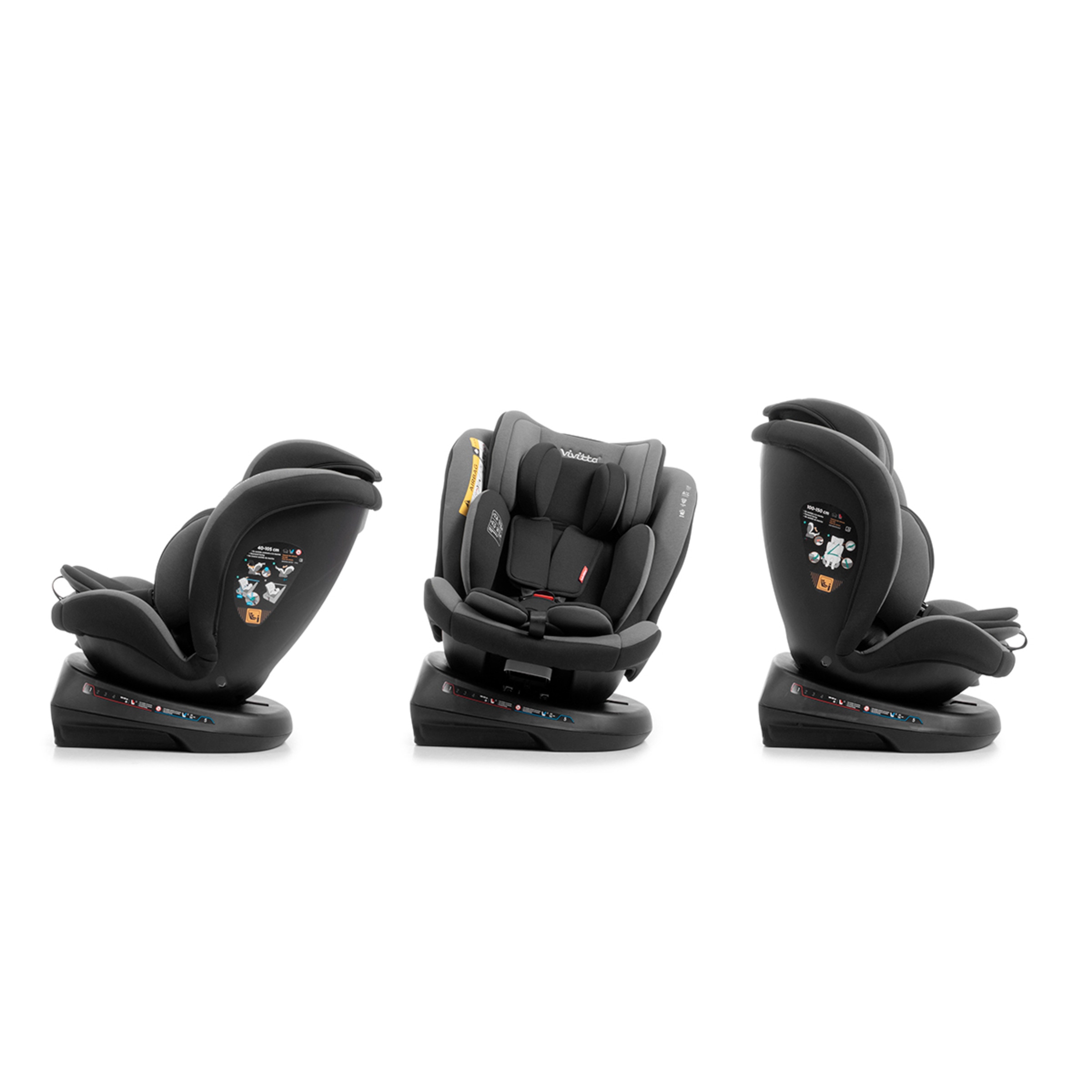 Silla de coche sanna ibelt (40-150cm) Gris-7