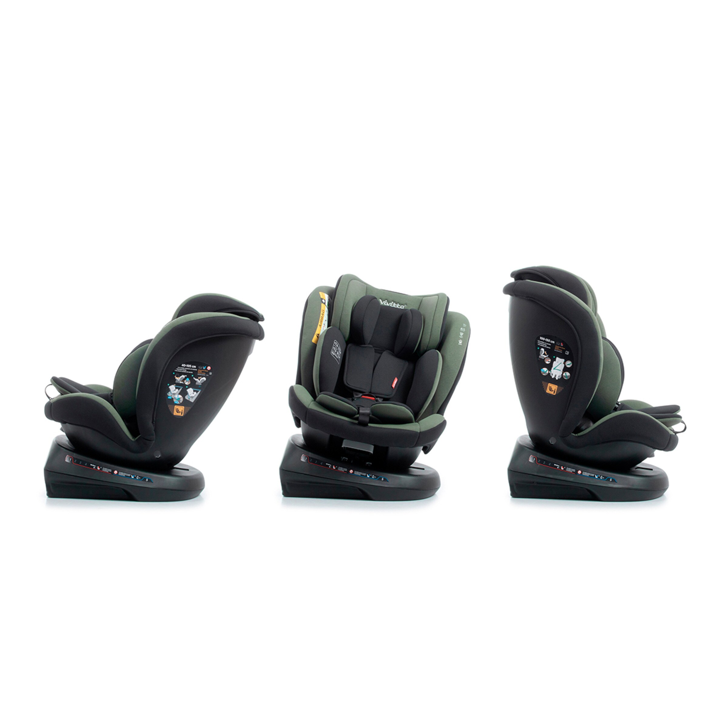 Silla de coche sanna ibelt (40-150cm) Verde oscuro-7