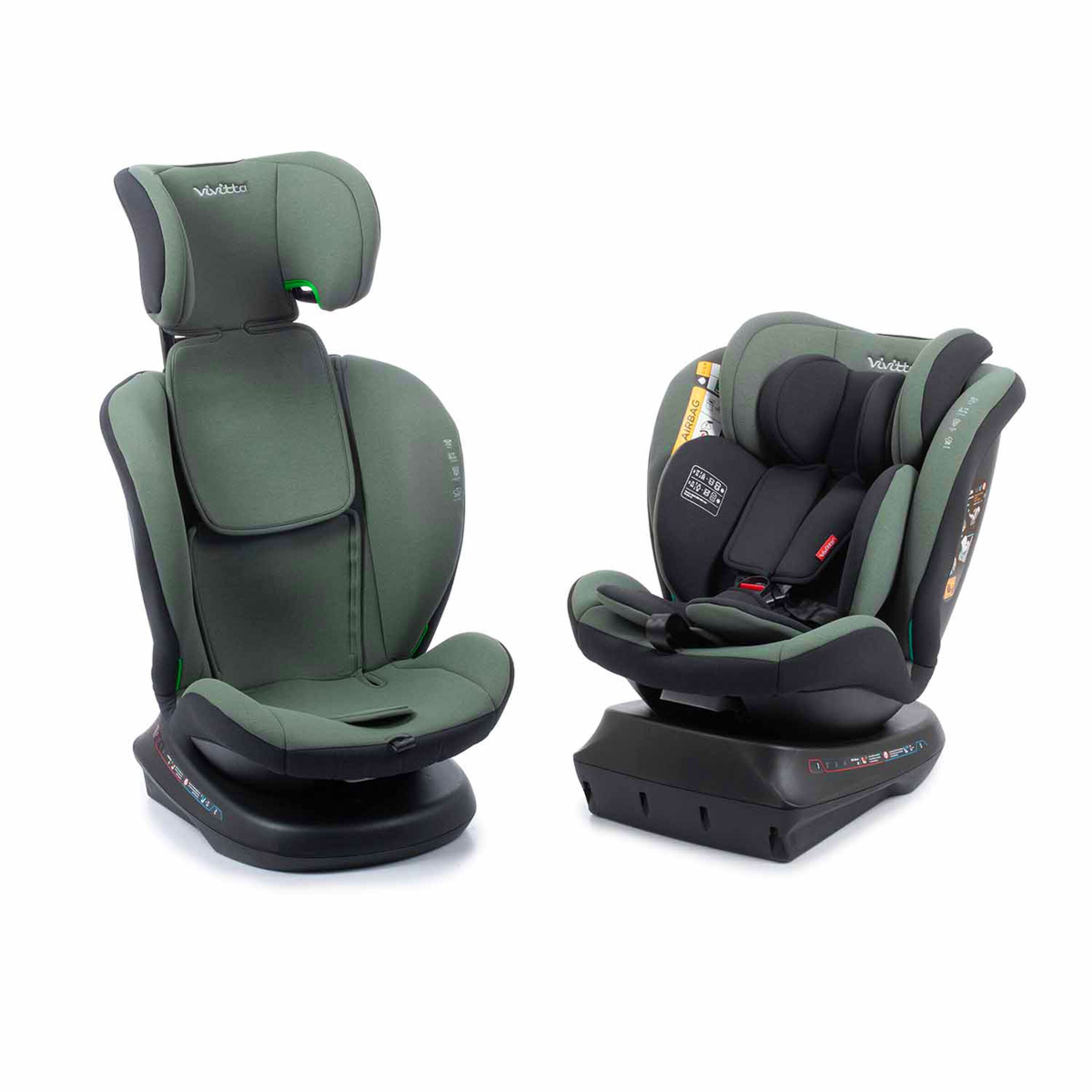 Silla de coche sanna ibelt (40-150cm) Verde oscuro-4