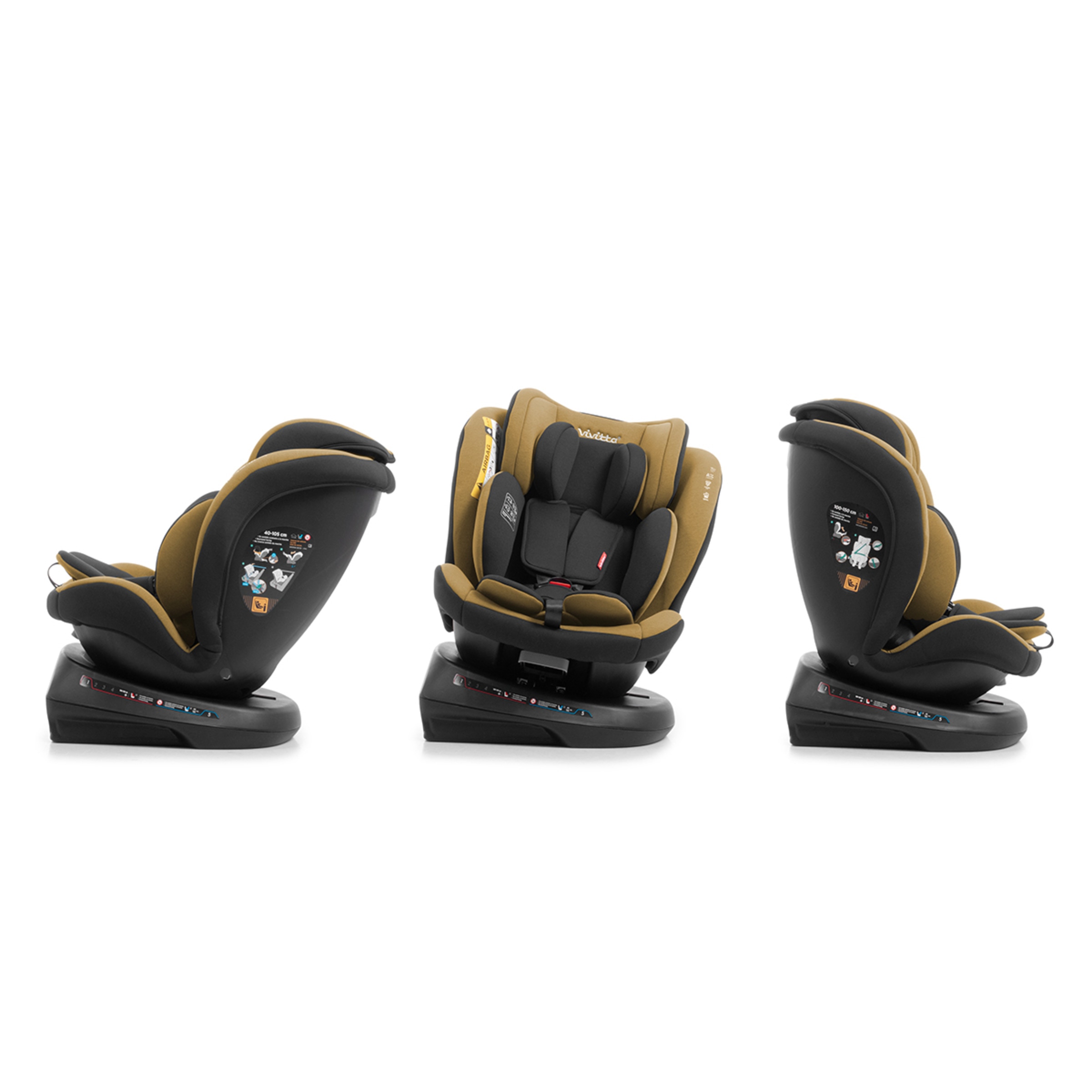 Silla de coche sanna ibelt (40-150cm) Mostaza-4
