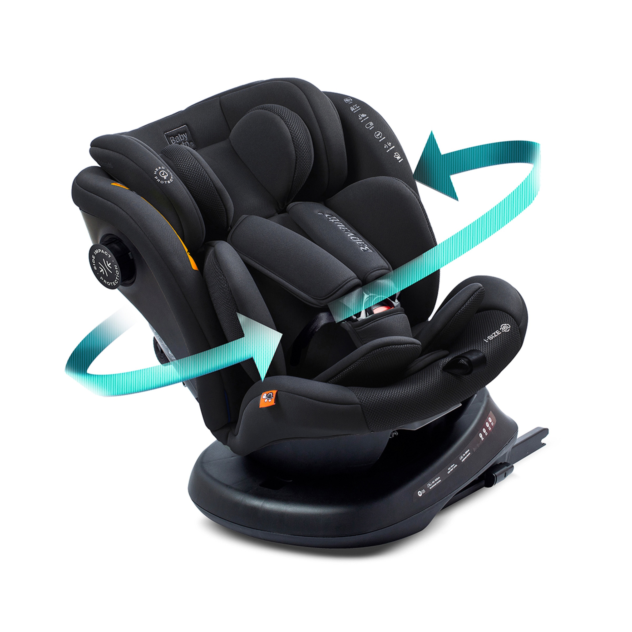 Slla de coche valora i fix tt (40-150cm) Negro-3