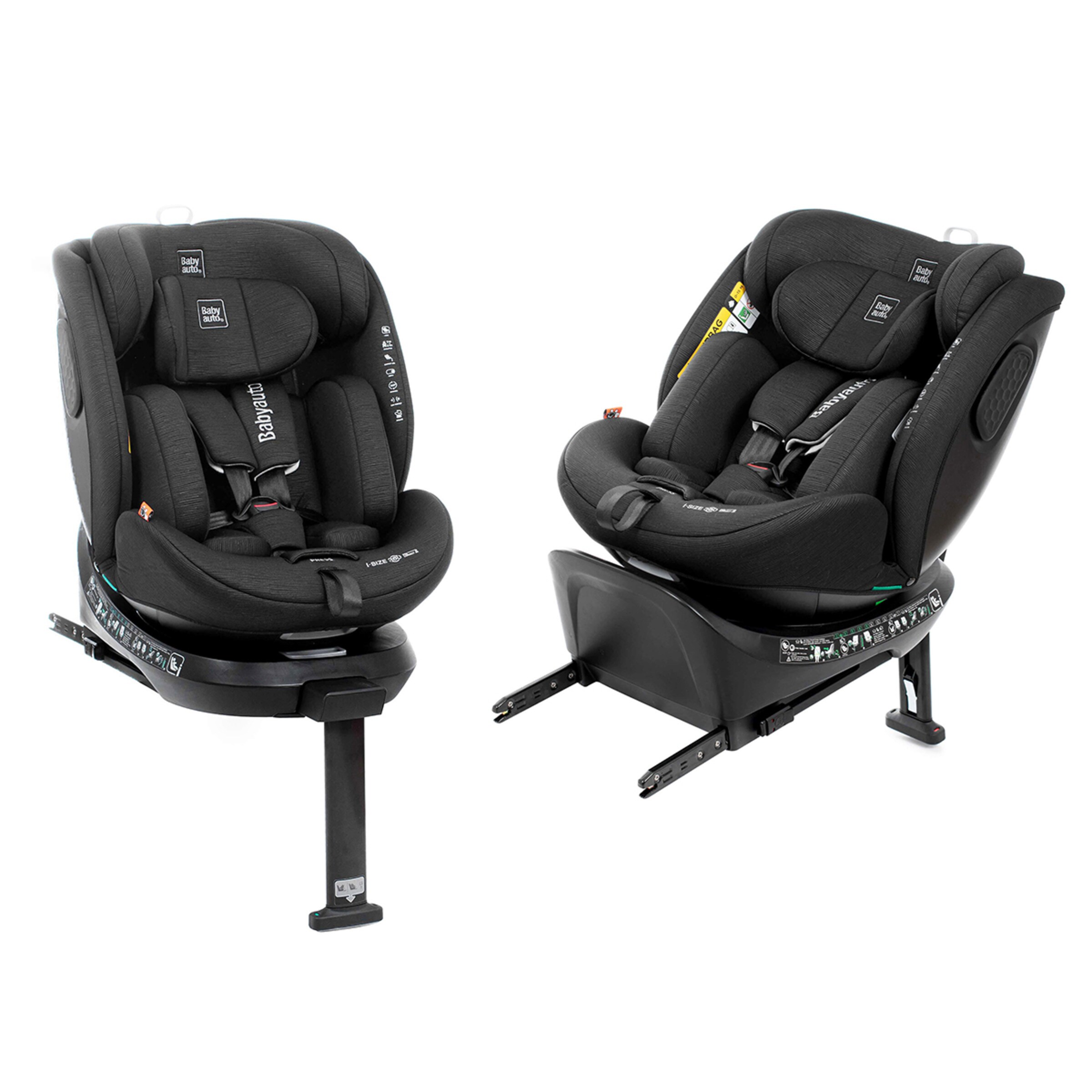 Silla de coche core i fix leg support (40-150cm) Negro-7