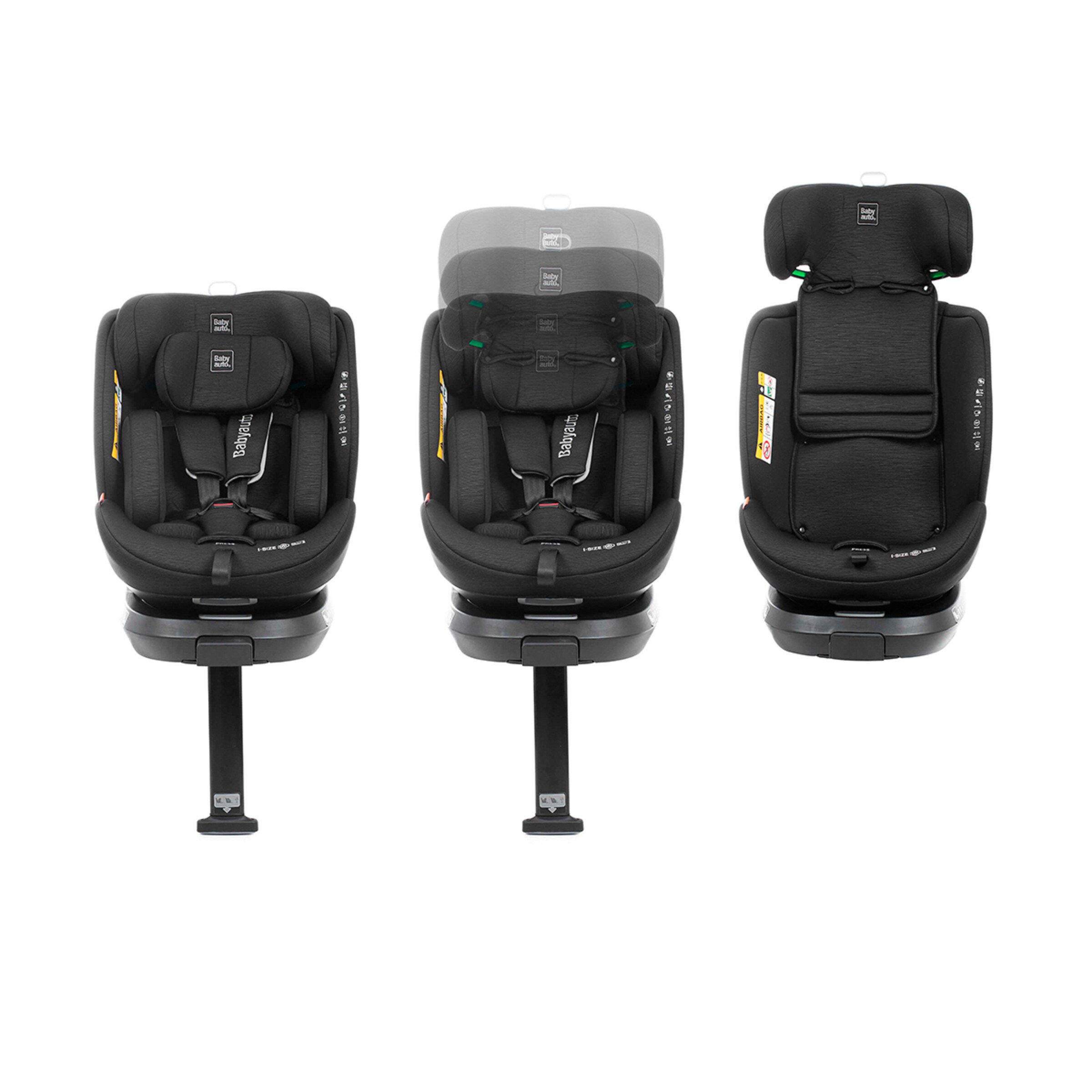Silla de coche core i fix leg support (40-150cm) Negro-6