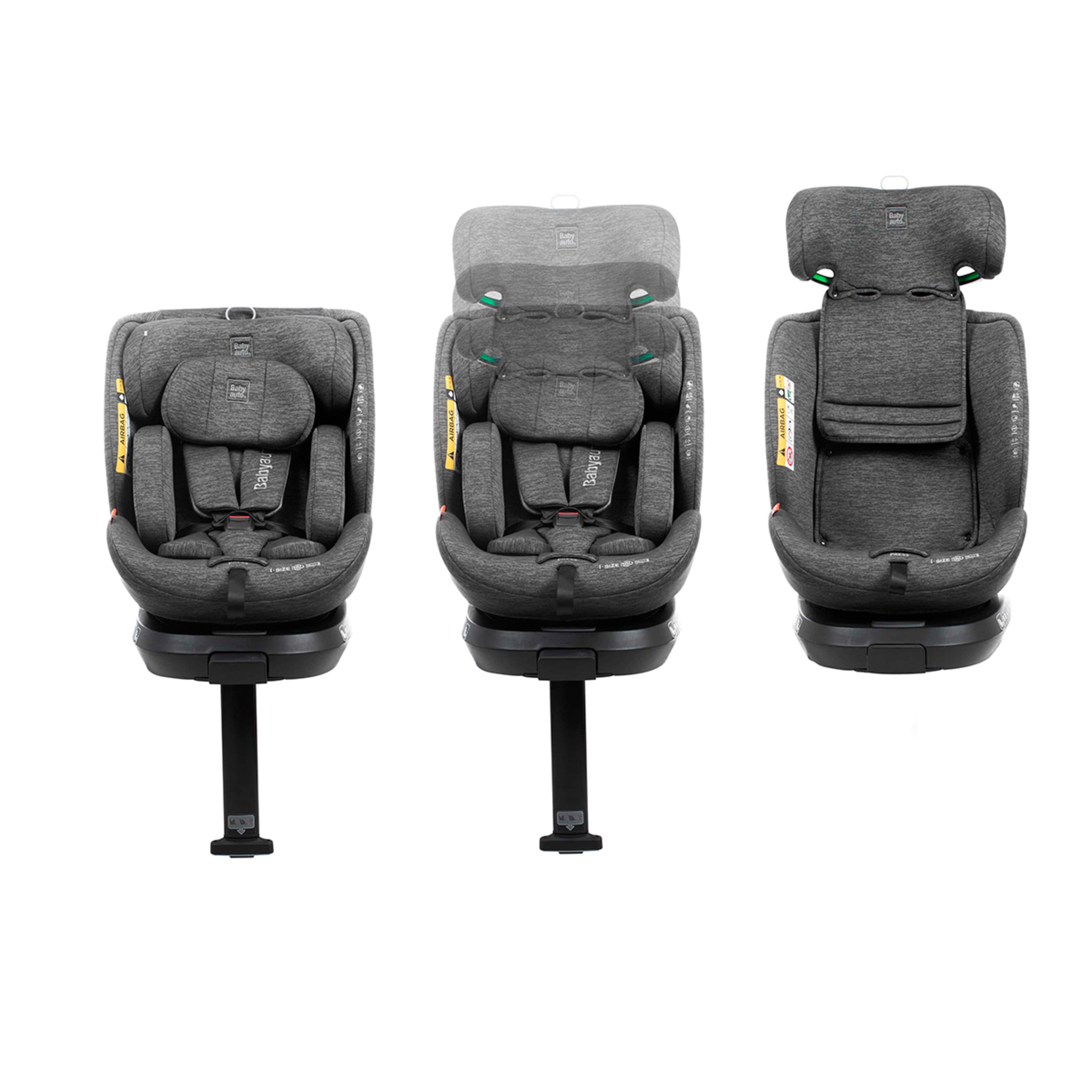 Silla de coche core i fix leg support (40-150cm) Granate-8