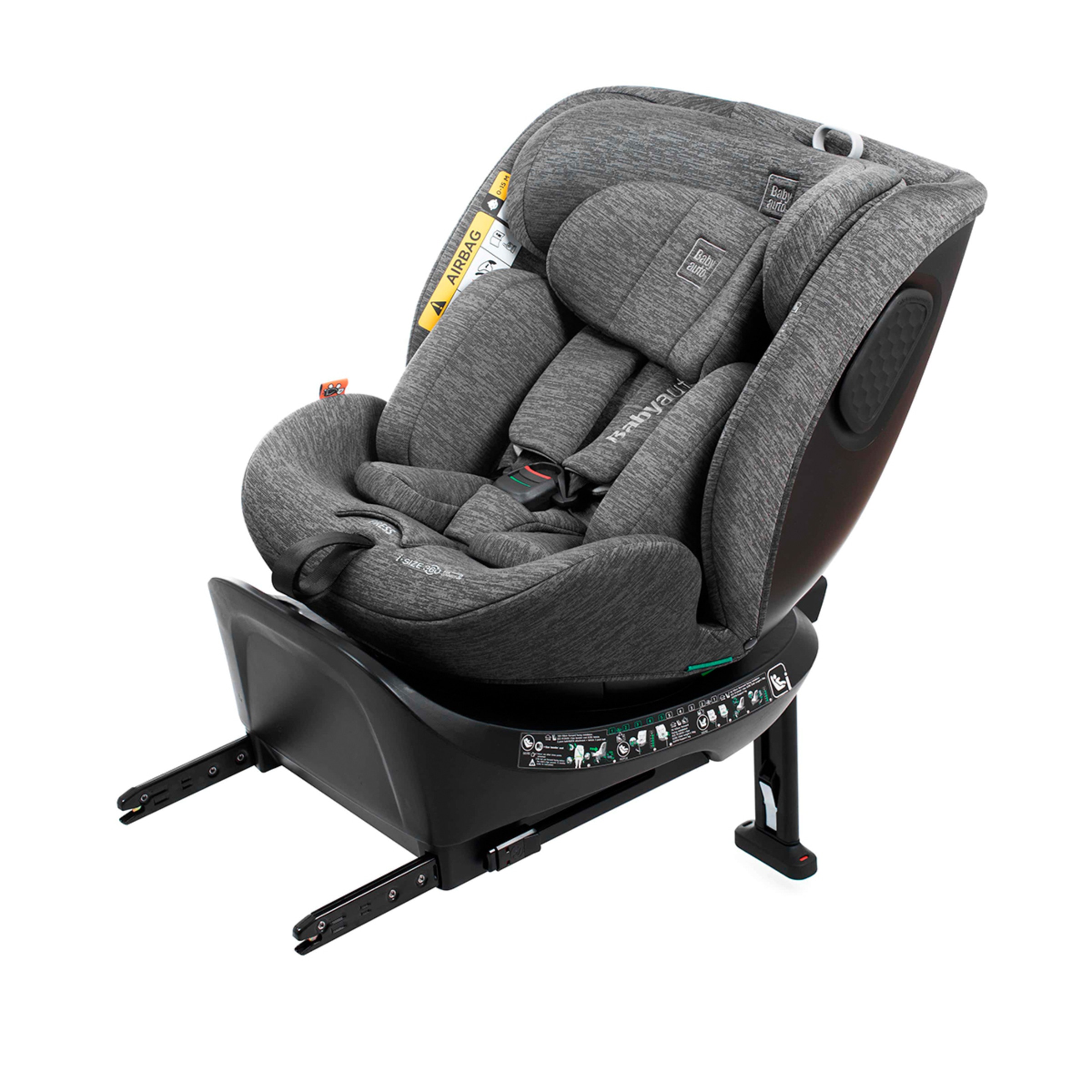 Silla de coche core i fix leg support (40-150cm) Granate-7