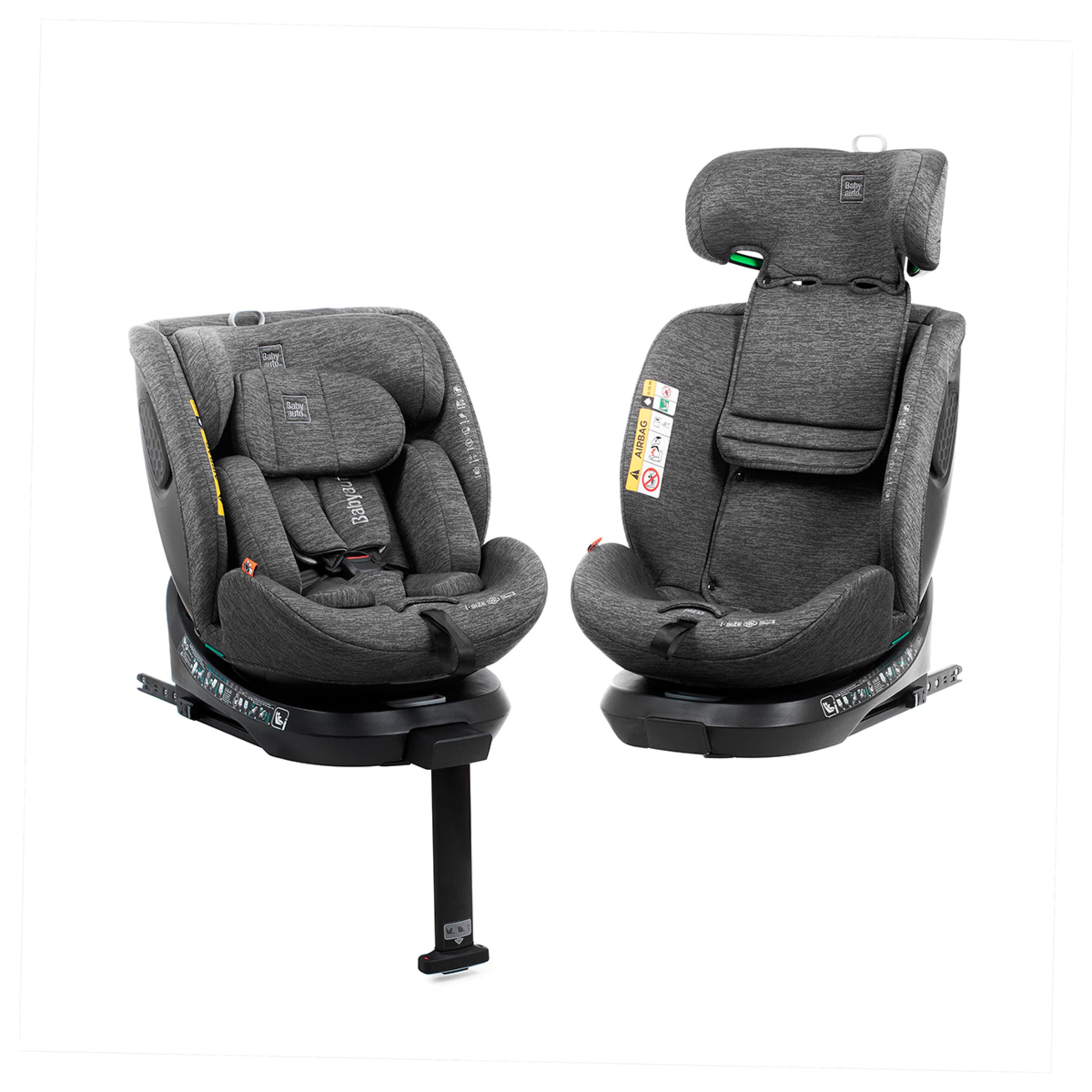 Silla de coche core i fix leg support (40-150cm) Granate-2