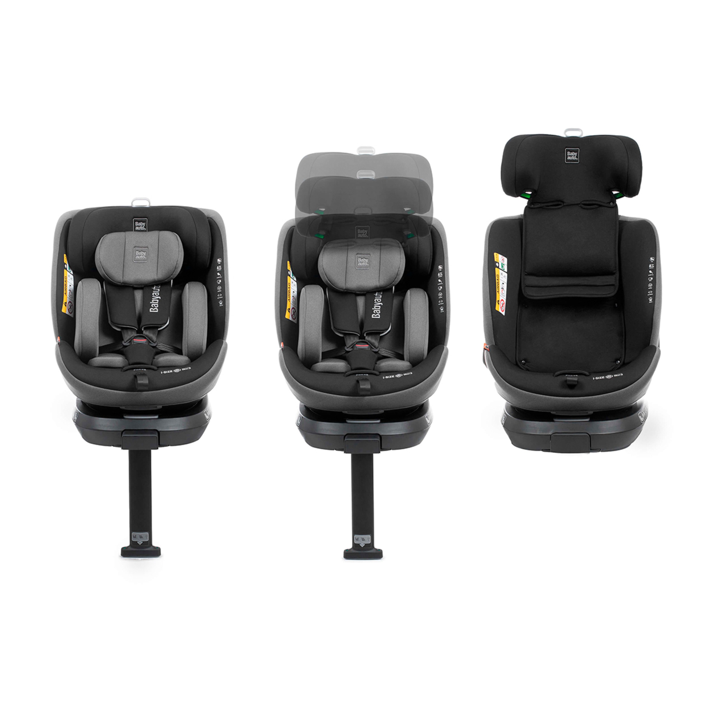 Silla de coche core i fix leg support (40-150cm) Negro-6