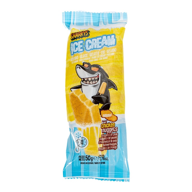 Imagen 0 de Snack helado para perros adultos sabor nugget pollo Snackys 50g