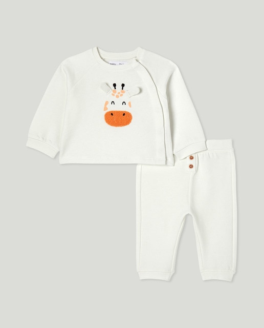 Imagen 0 de Conjunto largo felpa 2 piezas de bebés