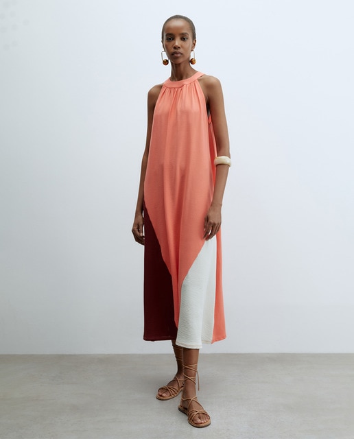 Imagem 0 de Vestido com Color Block