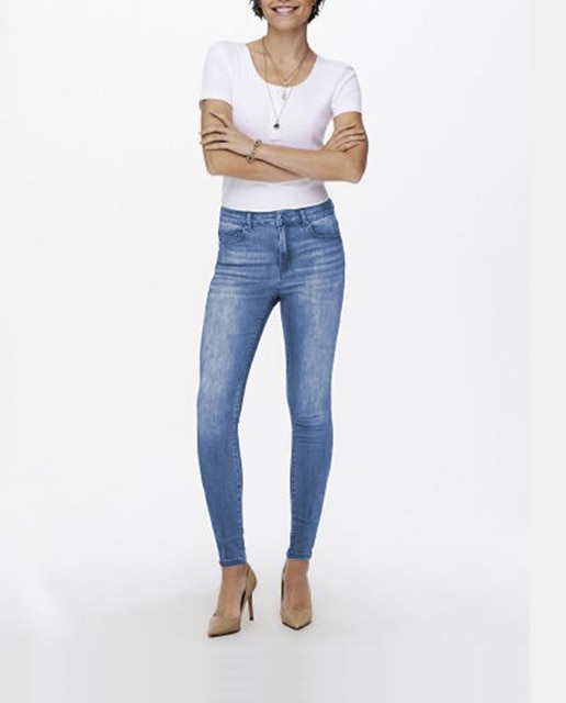 Imagen 0 de Vaquero de mujer pitillo y cintura media