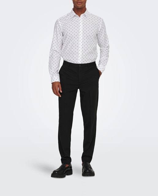 Imagen 0 de Pantalón de traje slim fit de hombre