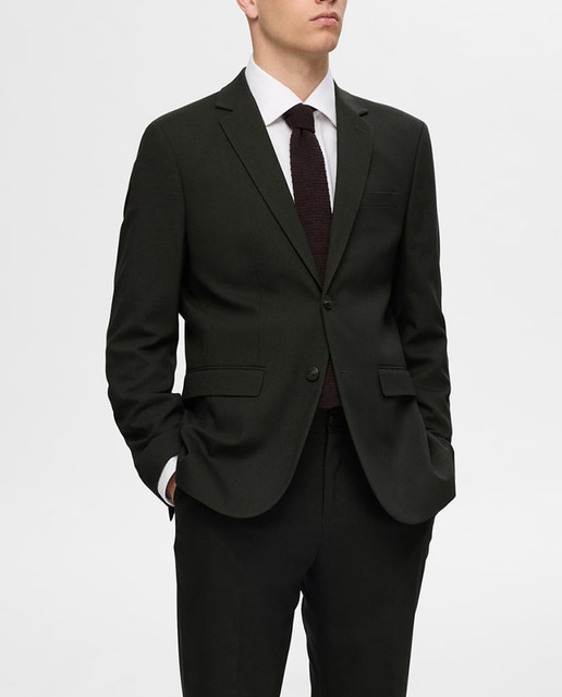 Imagen 0 de Chaqueta de traje de hombre Slim Fit lisa