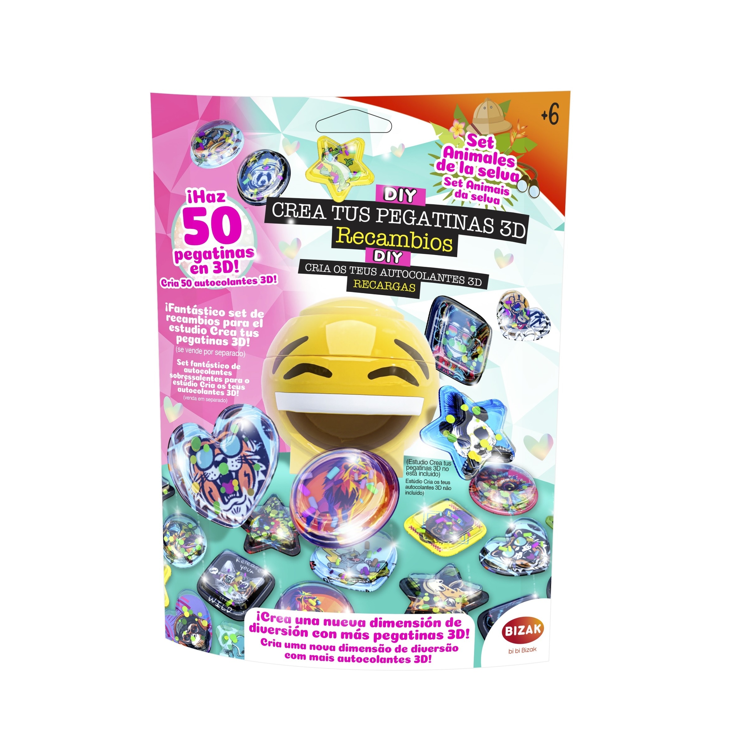 Recambio de pegatinas 3D Safari Bizak 2