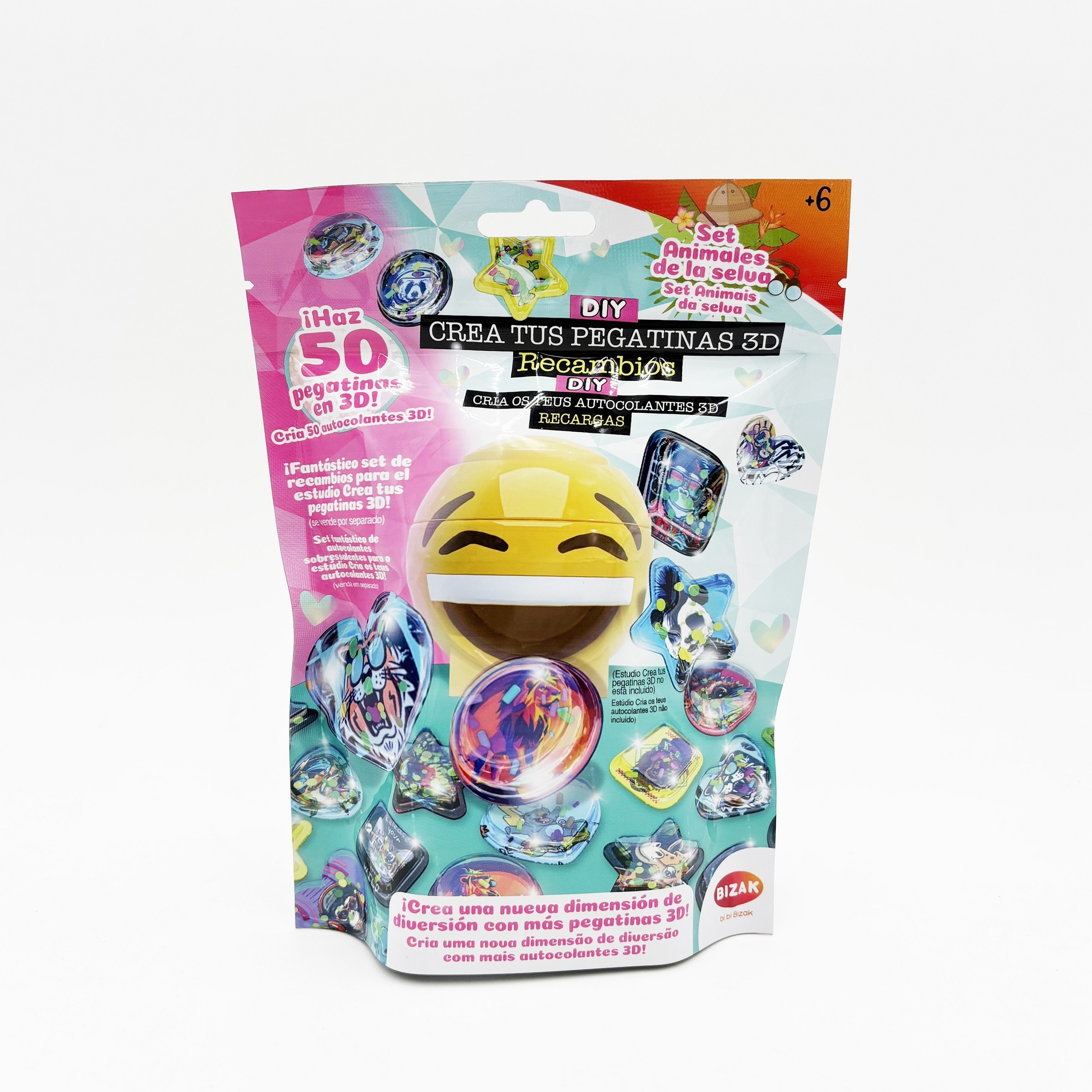Recambio de pegatinas 3D Safari Bizak 3