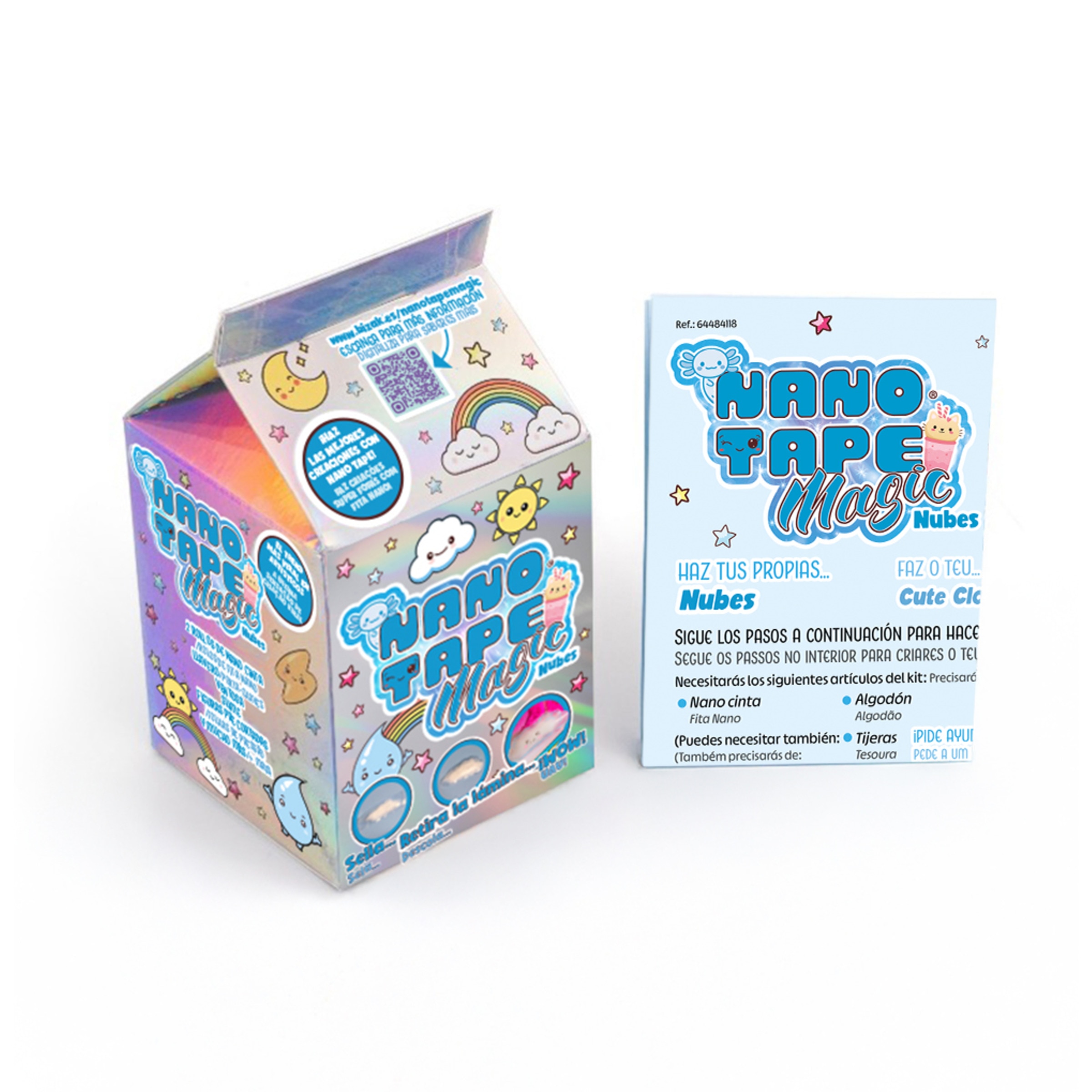 Kit manualidades Nubes/Mascotas Nano Tape Magic Mini Bizak modelos surtidos 19