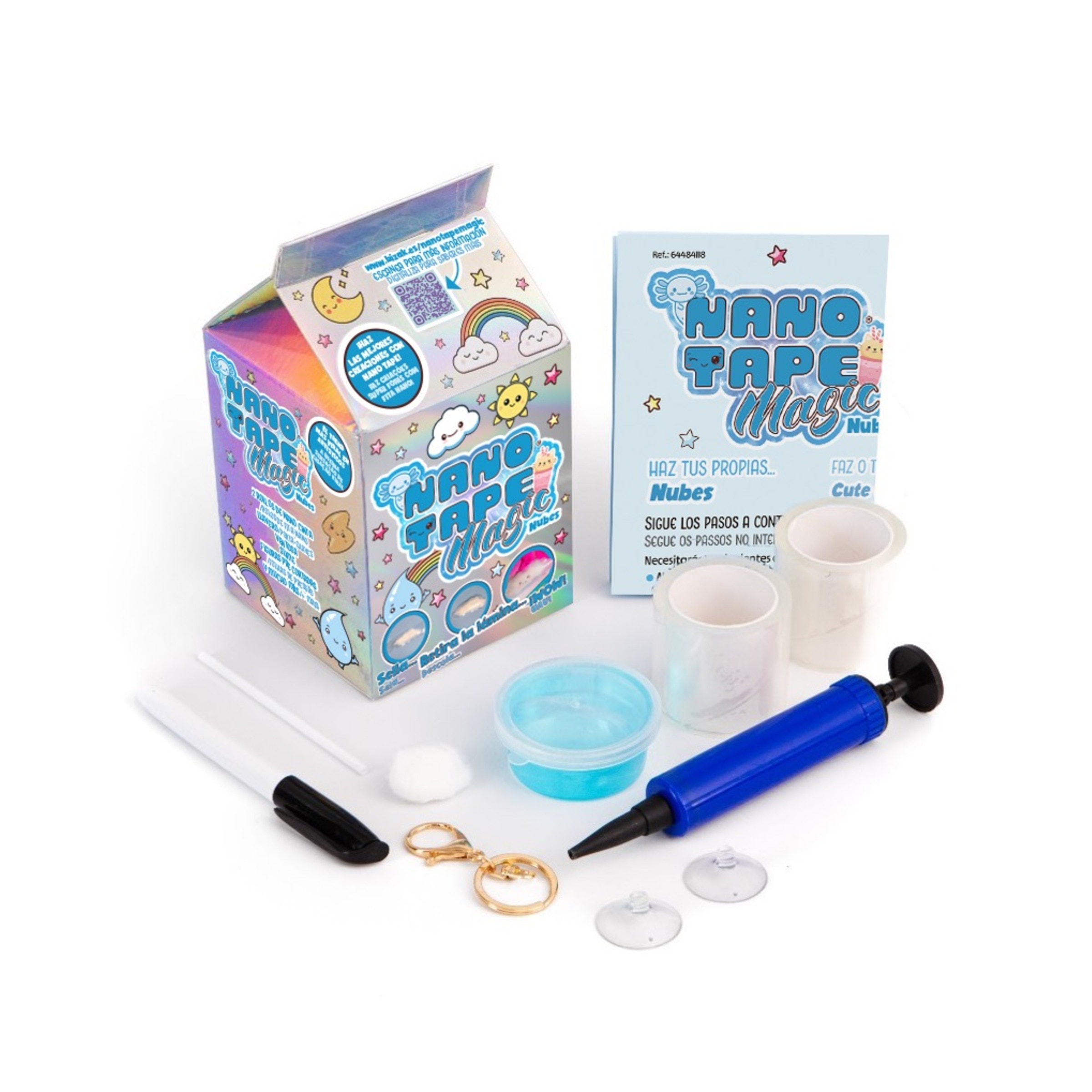 Kit manualidades Nubes/Mascotas Nano Tape Magic Mini Bizak modelos surtidos 21