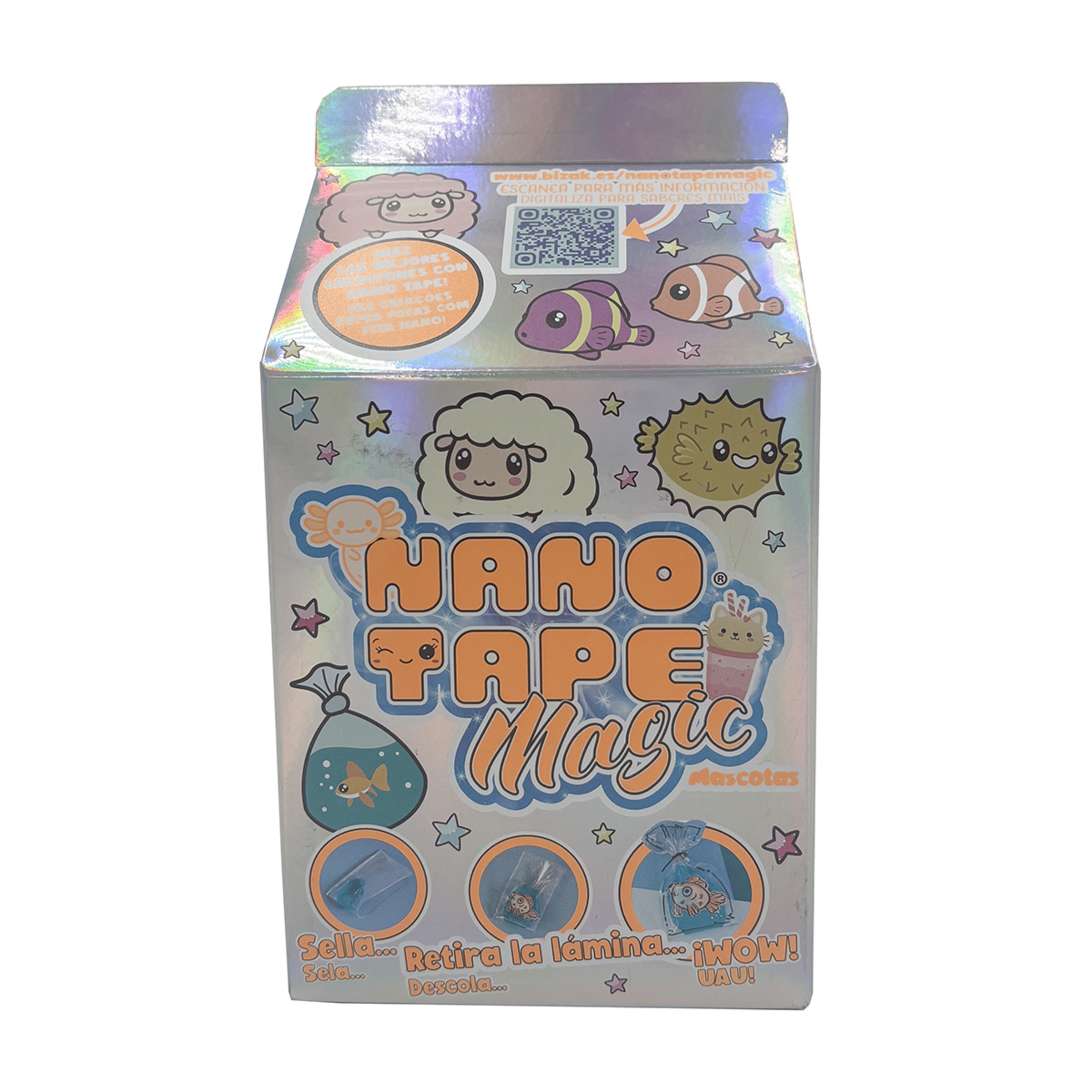 Kit manualidades Nubes/Mascotas Nano Tape Magic Mini Bizak modelos surtidos 1