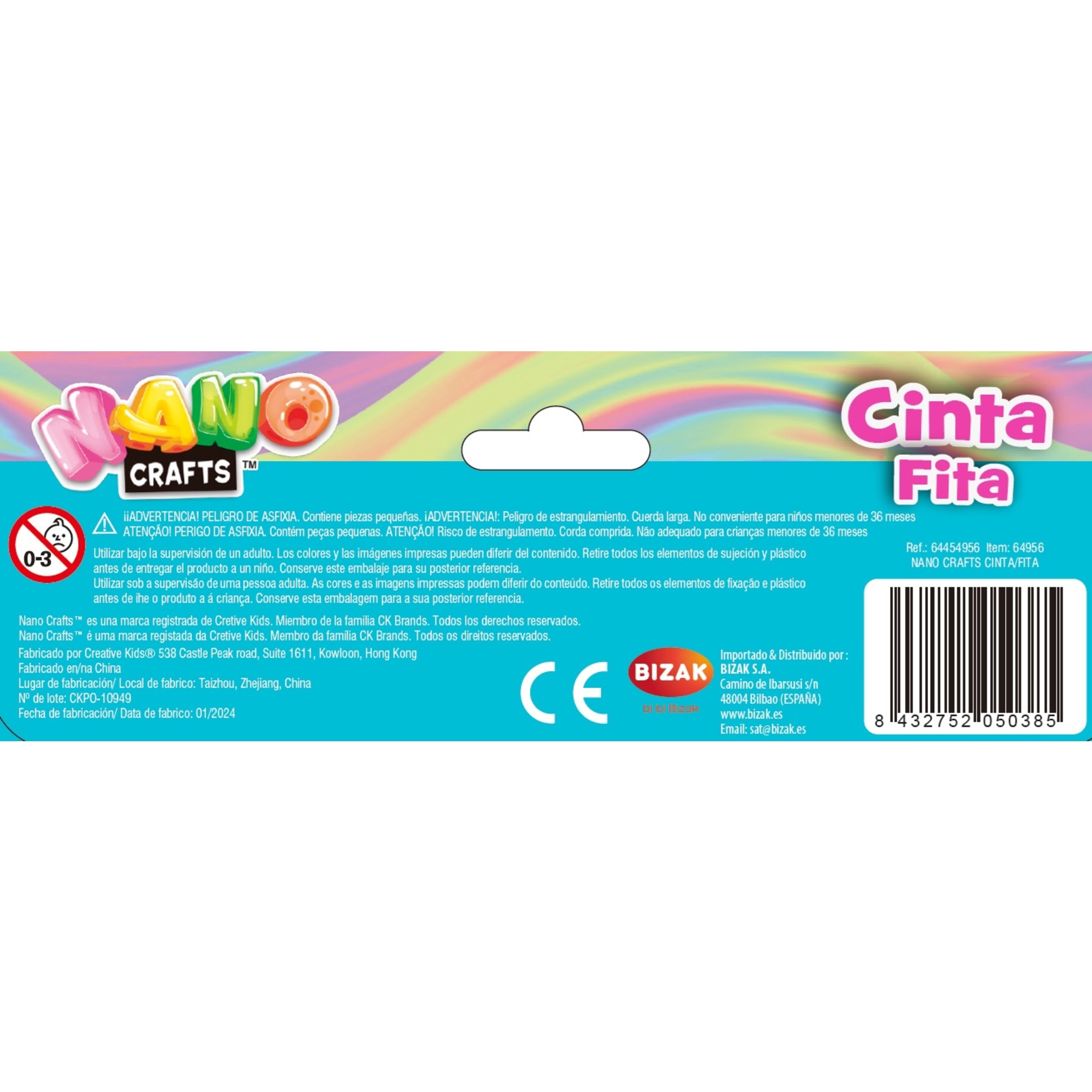 Kit manualidades Cinta Nano Craft Bizak 2