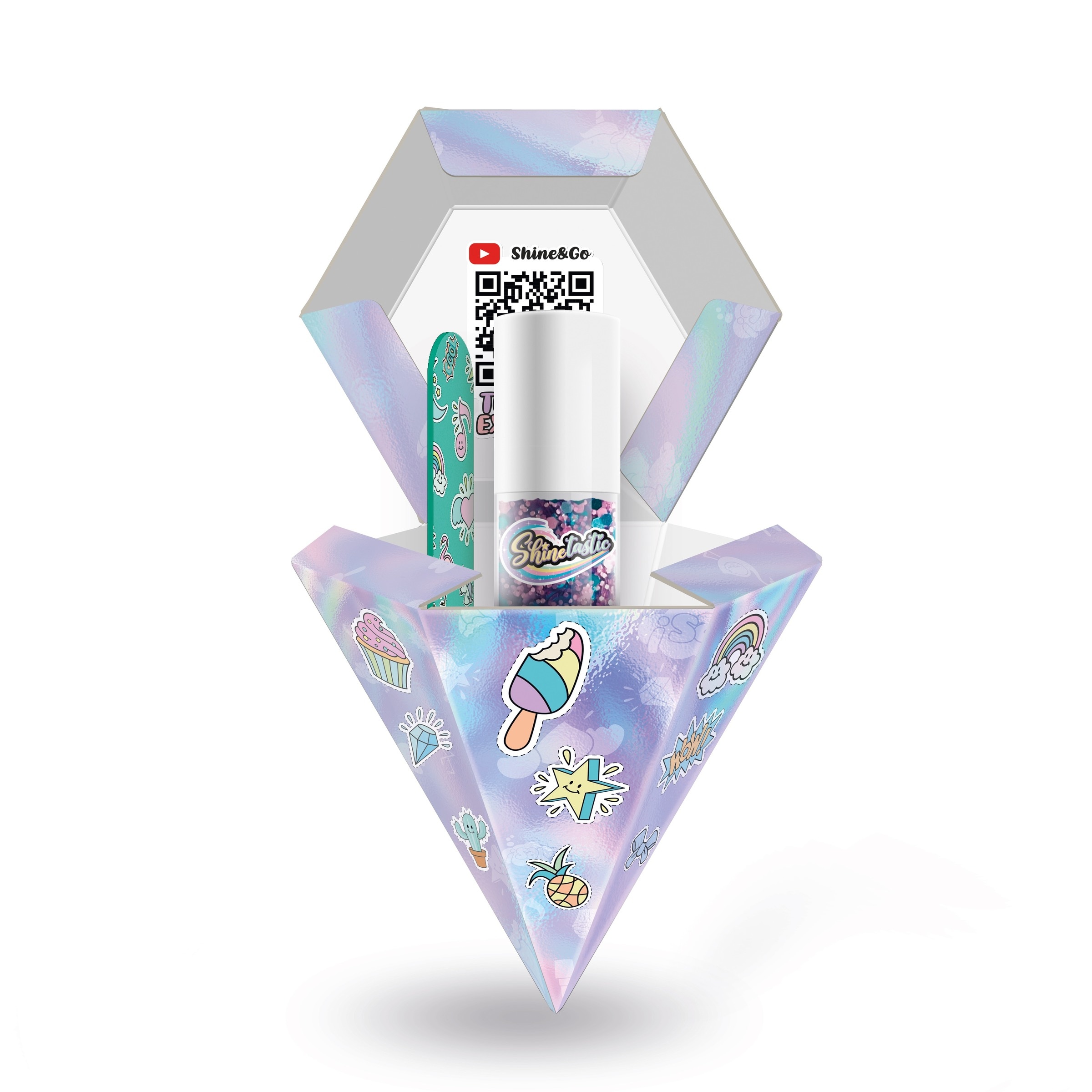 Juego de manualidades Shinetastic Shine&Go Bizak 3