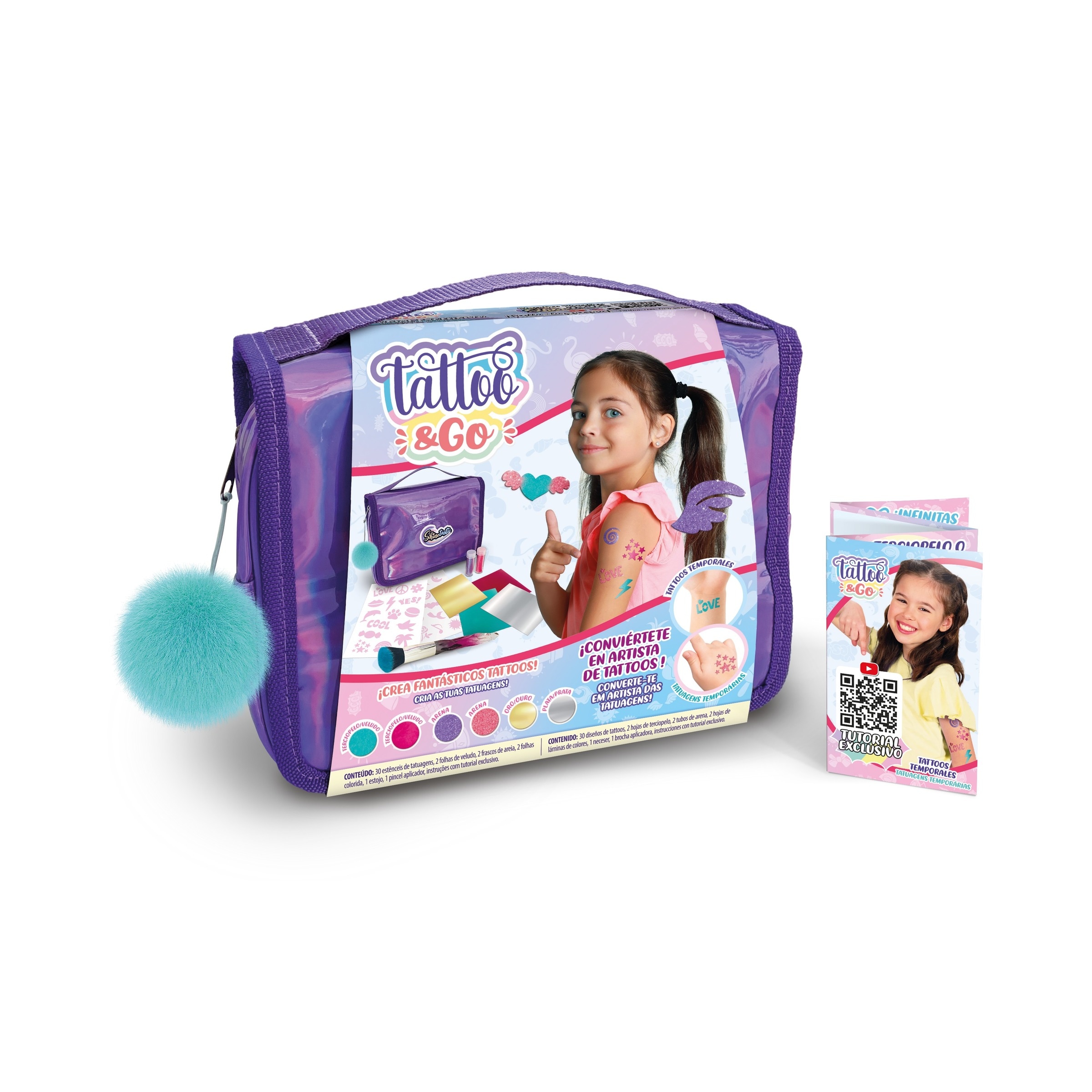 Juego de manualidades Shinetastic Tatto&Go Bizak 2