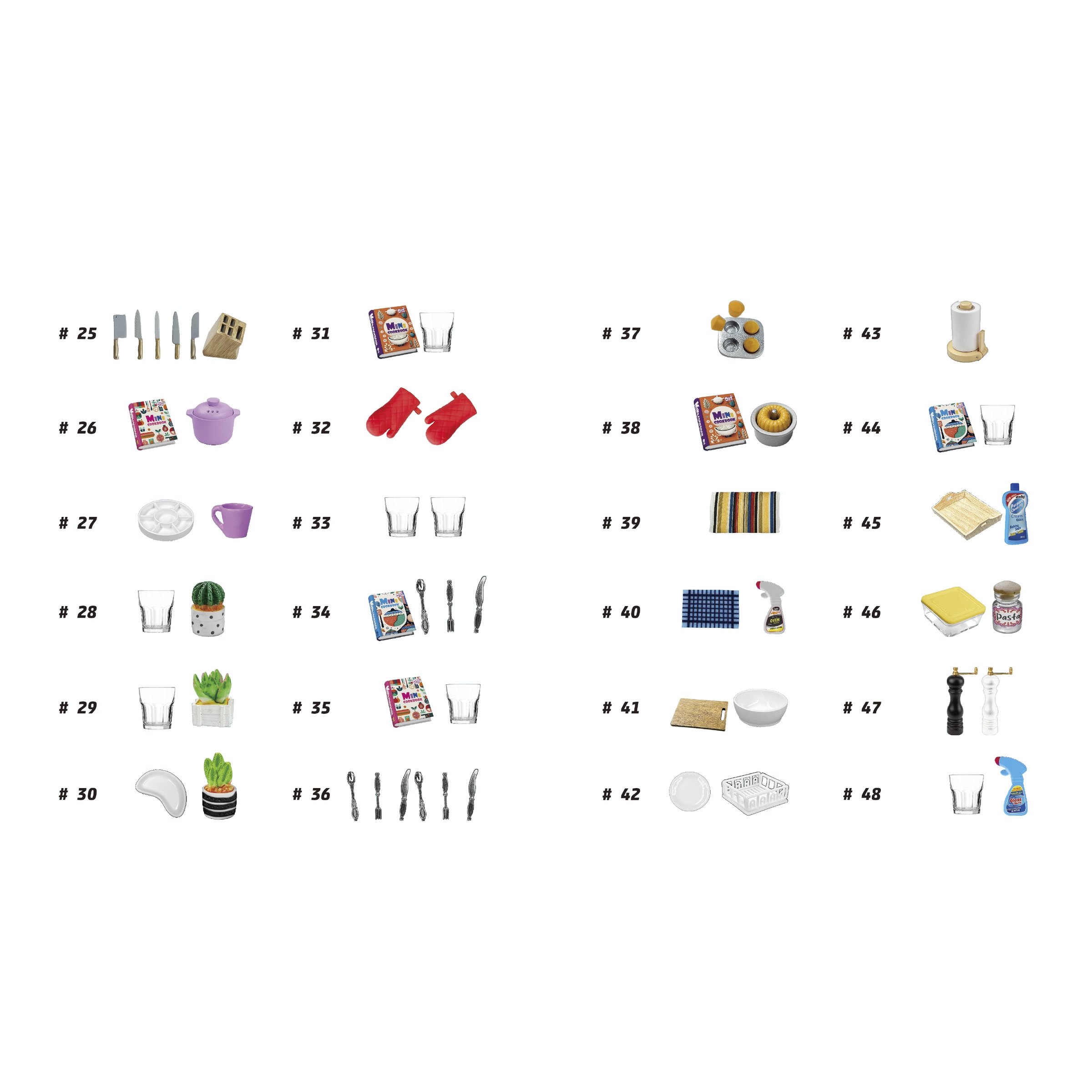 Cápsula sorpresa Accesorios de cocina Mini World modelos surtidos 17