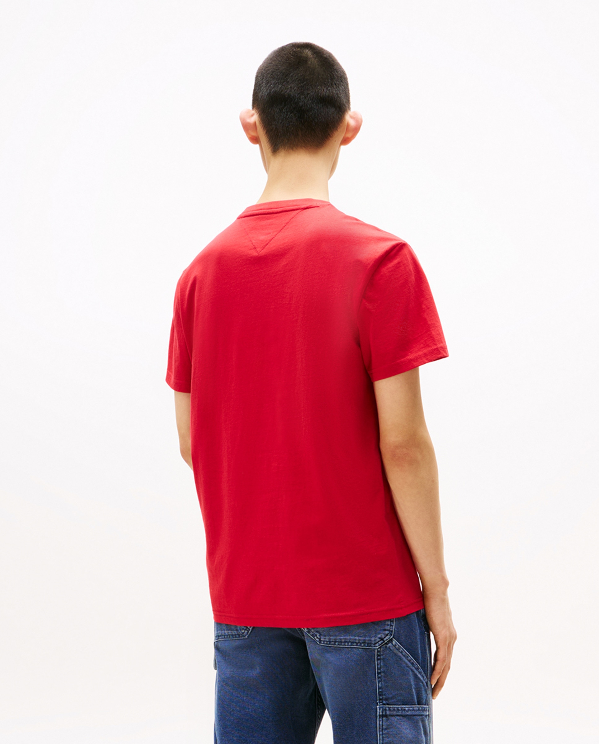 T-shirt Regular Fit com Manga Curta Vermelho-2