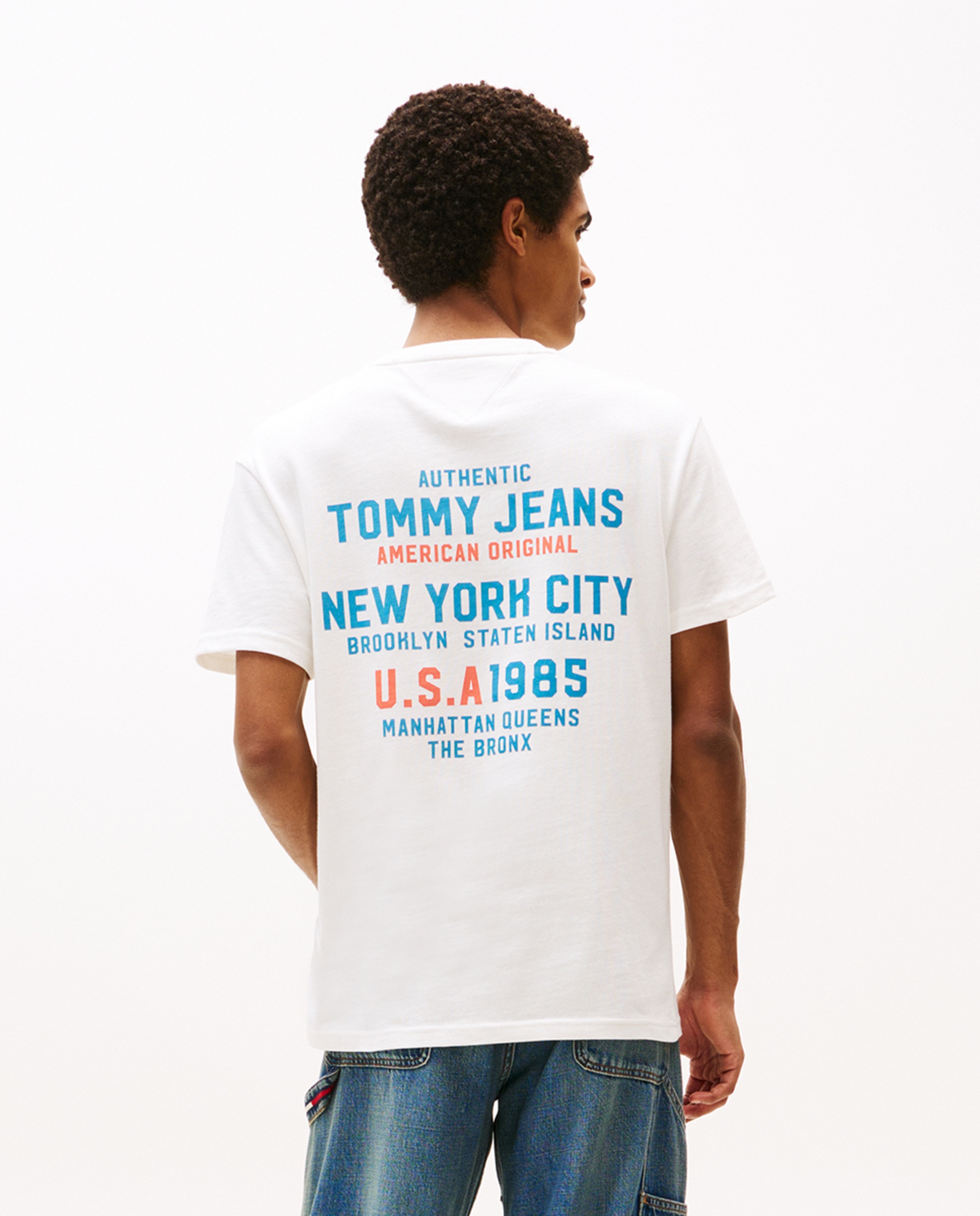T-shirt Regular Fit com Manga Curta Branco-2