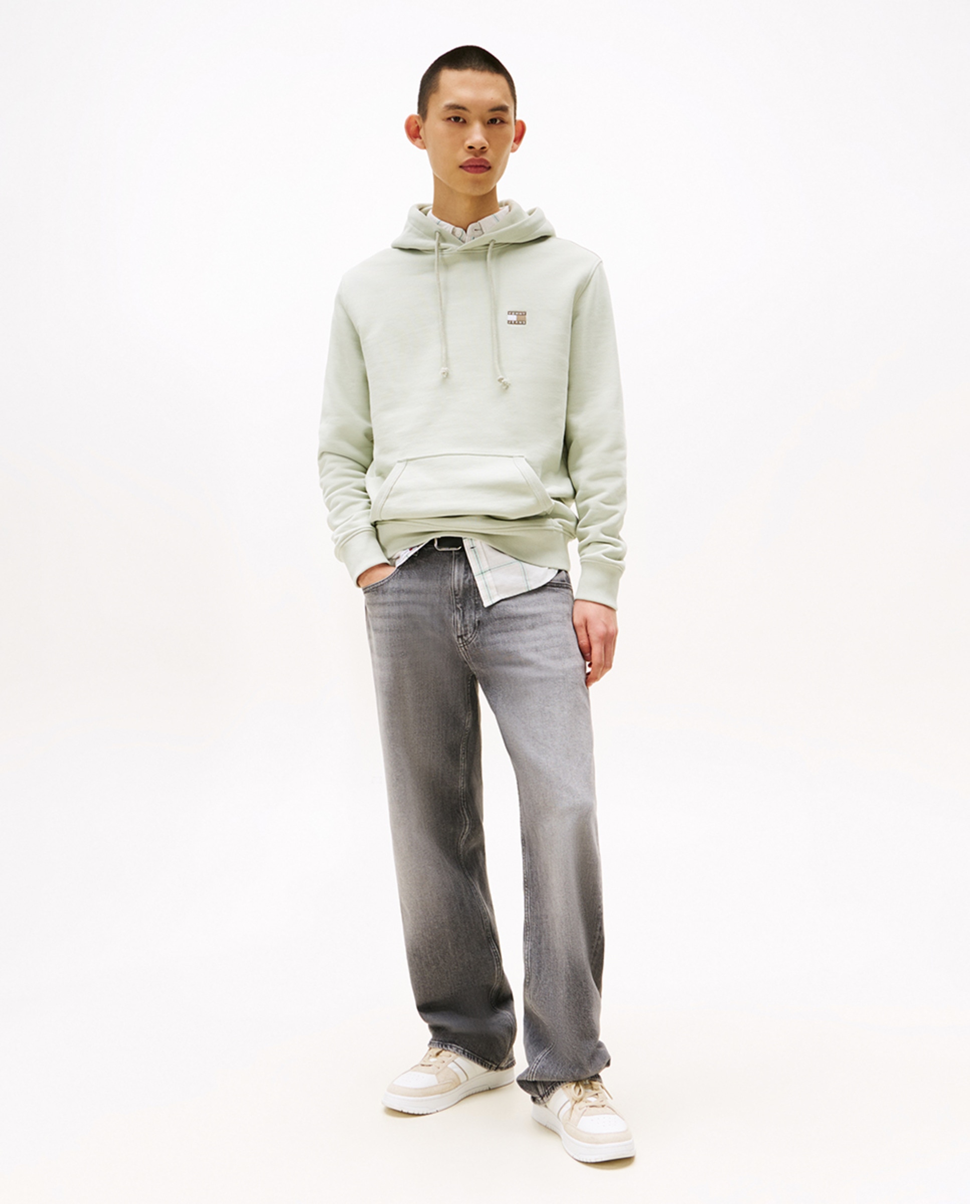 Sweatshirt Regular Fit com Capuz Verde-claro-4